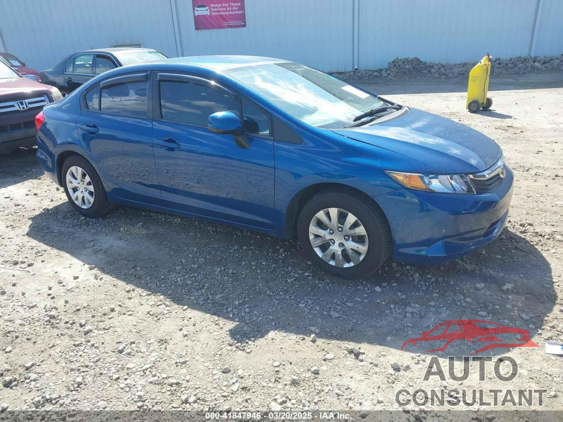HONDA CIVIC 2012 - 19XFB2F56CE043126