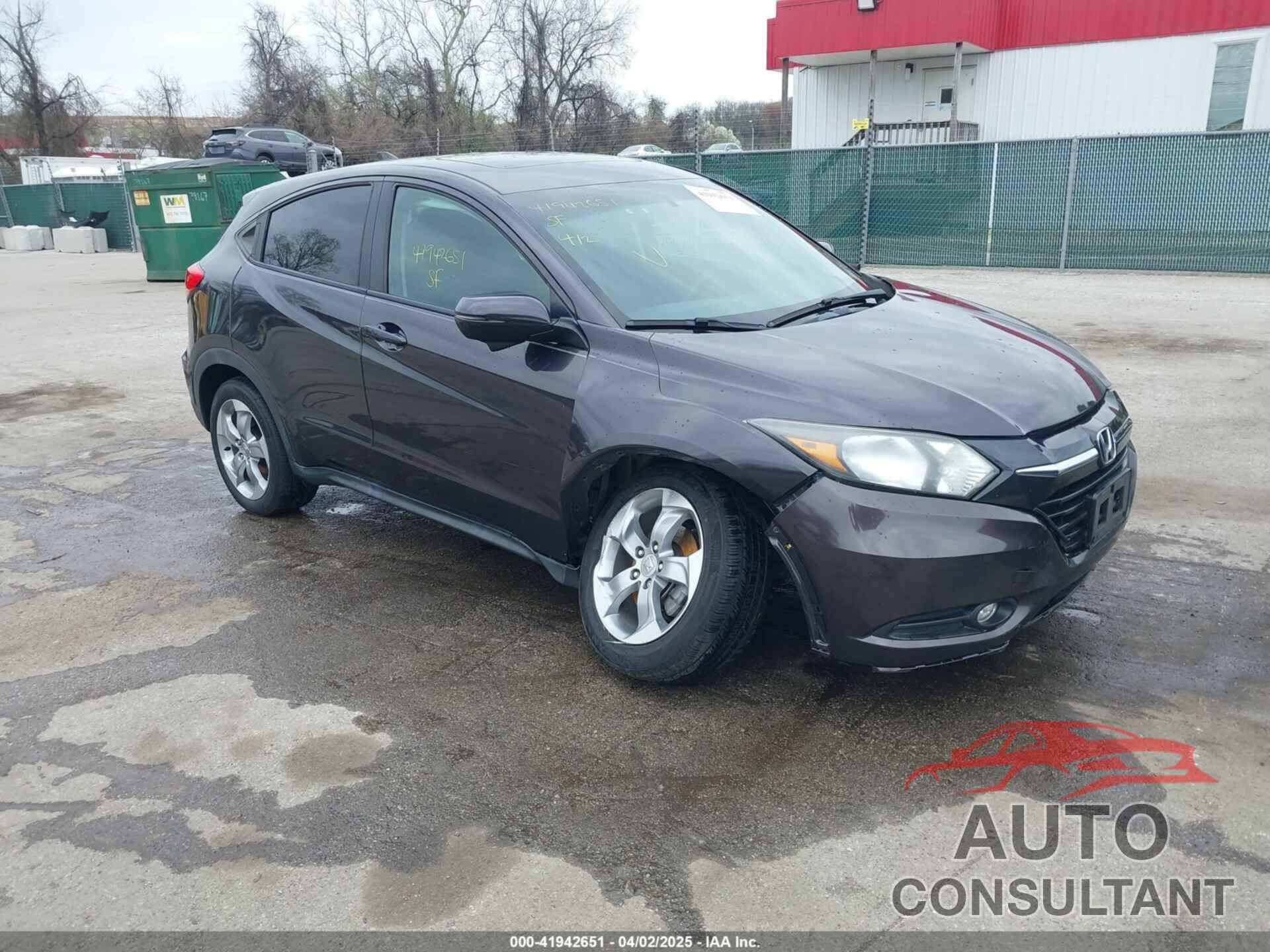 HONDA HR-V 2016 - 3CZRU6H50GM767606