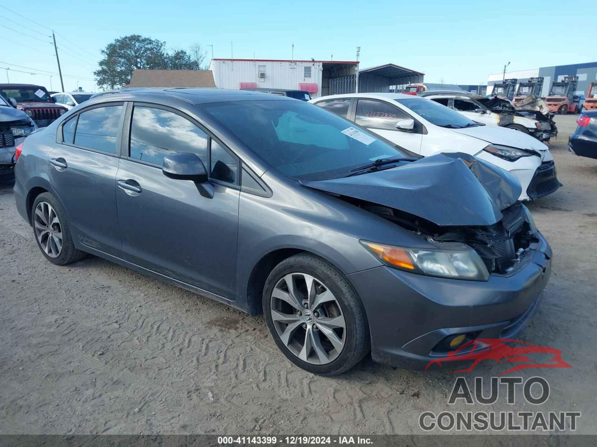 HONDA CIVIC 2012 - 2HGFB6E50CH704194