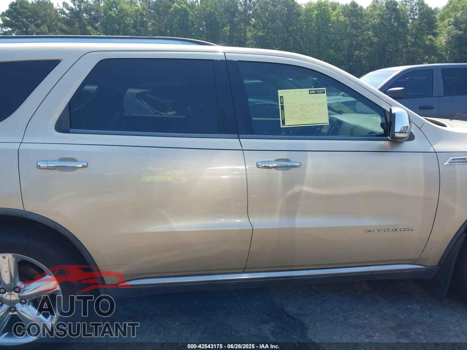 DODGE DURANGO 2011 - 1D4RE5GG9BC667775