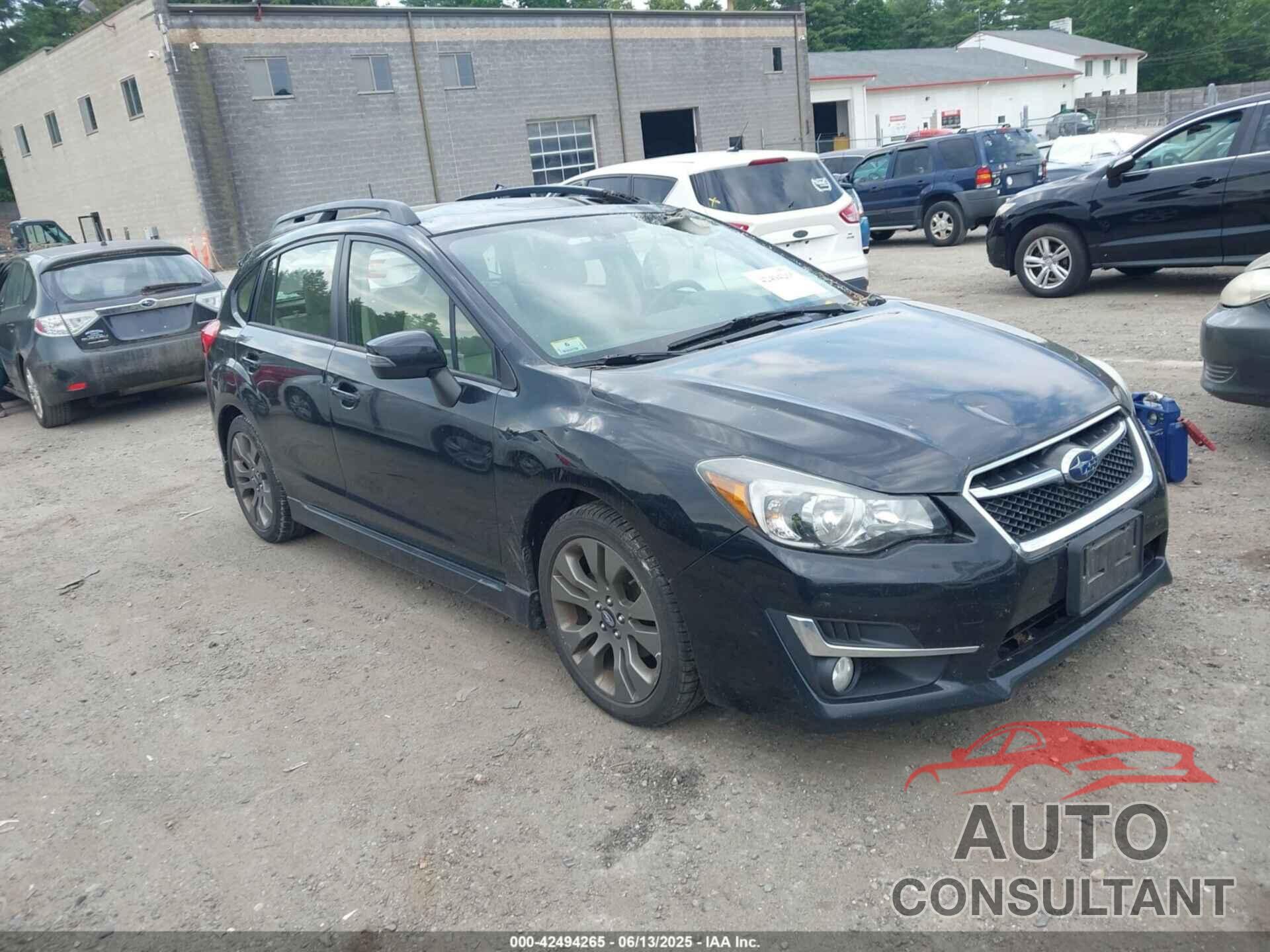 SUBARU IMPREZA 2016 - JF1GPAP68GH290614