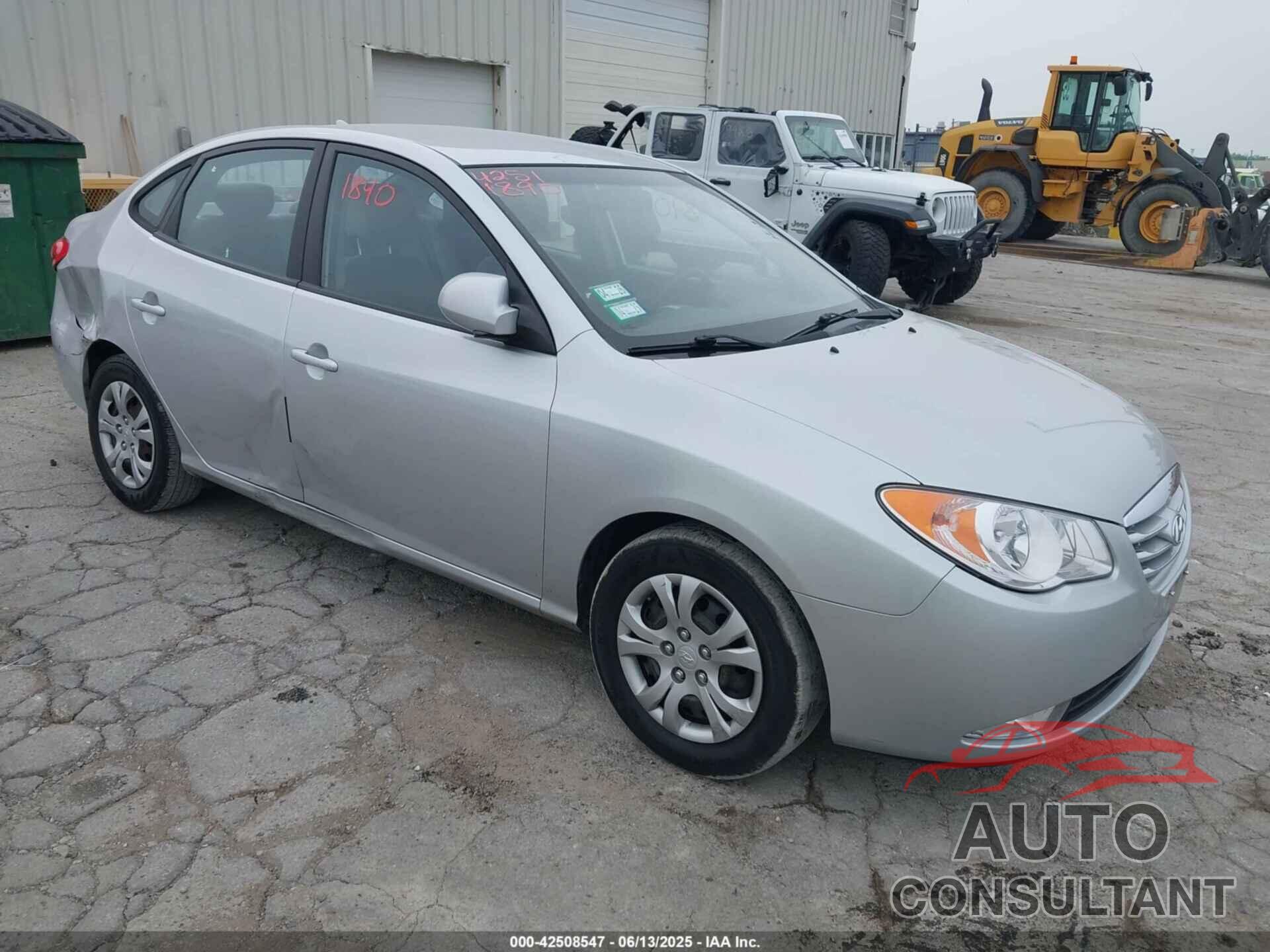 HYUNDAI ELANTRA 2010 - KMHDU4AD7AU958184