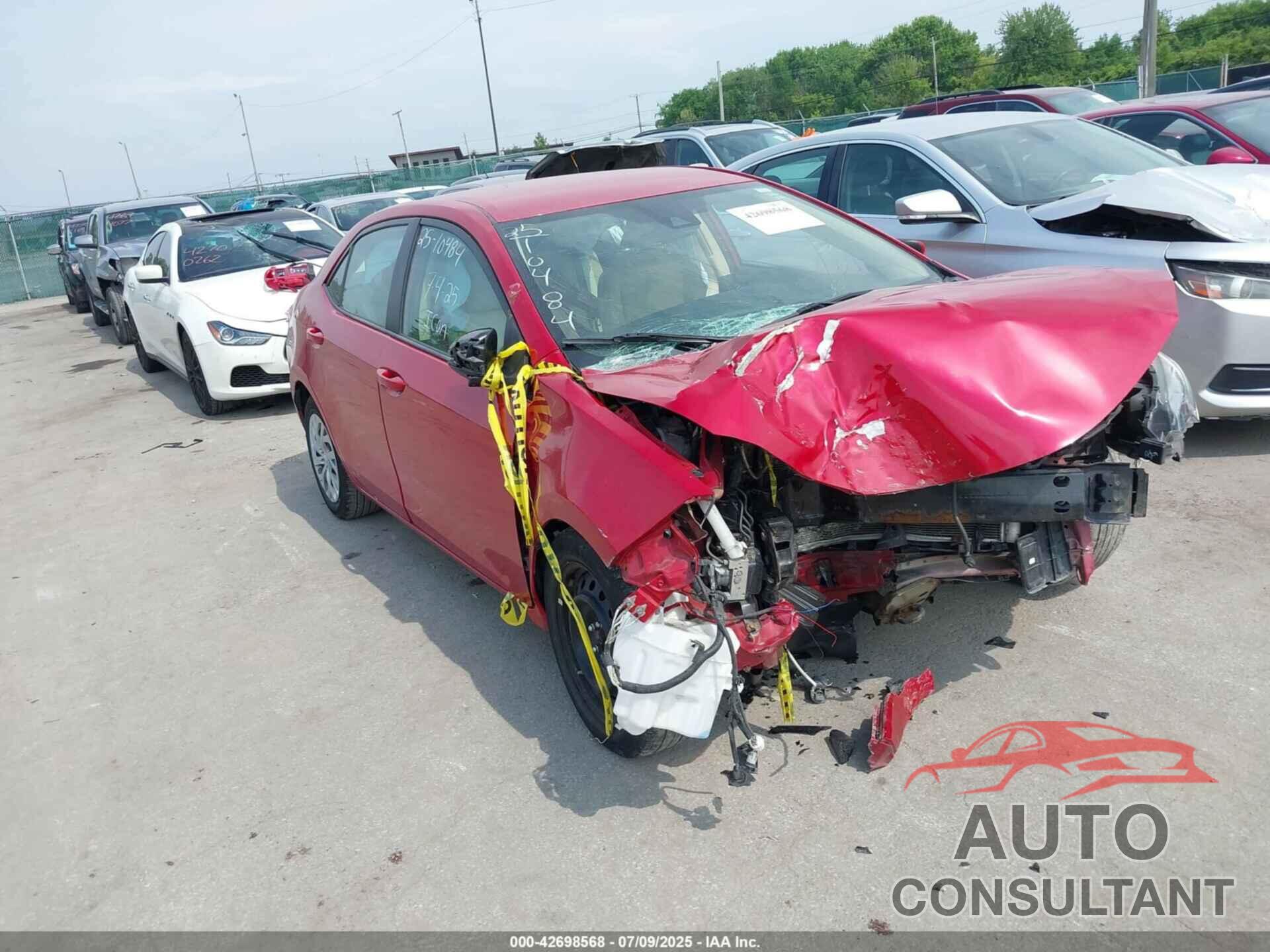 TOYOTA COROLLA 2017 - 2T1BURHE6HC915776
