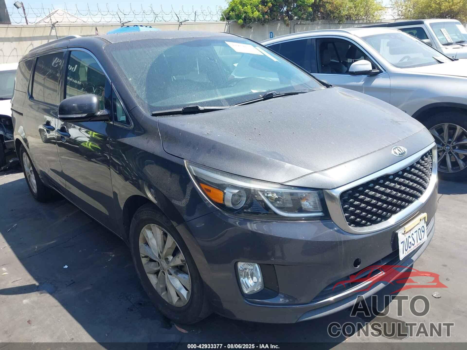 KIA SEDONA 2016 - KNDMC5C12G6207426