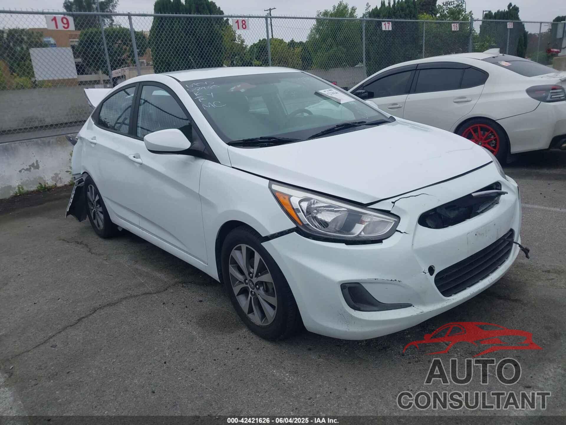 HYUNDAI ACCENT 2017 - KMHCT4AE2HU285578