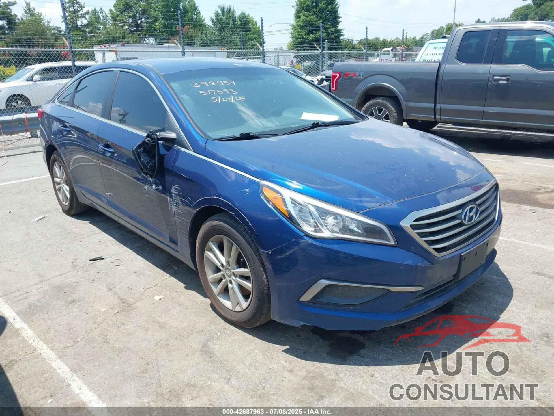 HYUNDAI SONATA 2017 - 5NPE24AF5HH517593