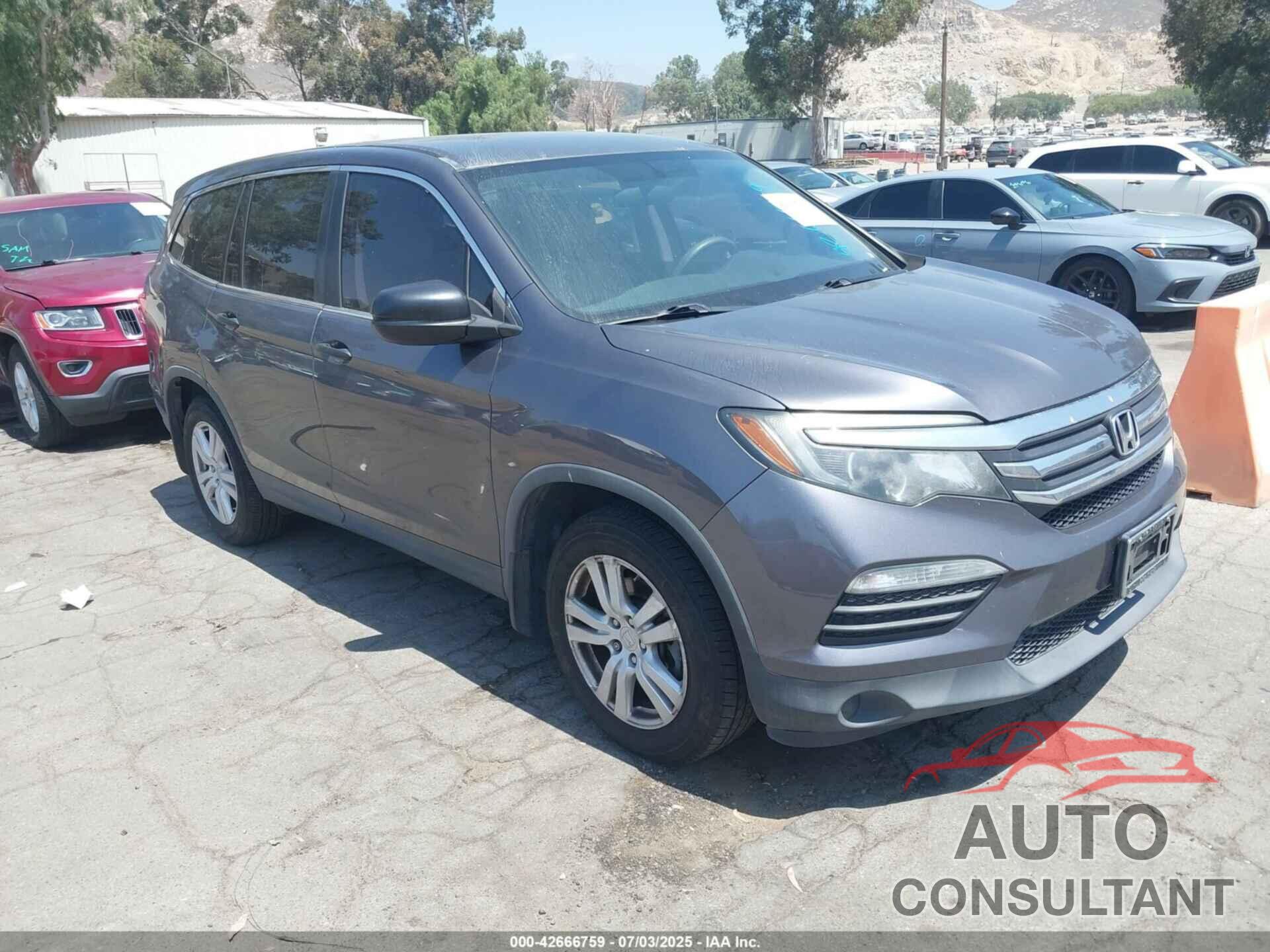 HONDA PILOT 2017 - 5FNYF5H19HB032115