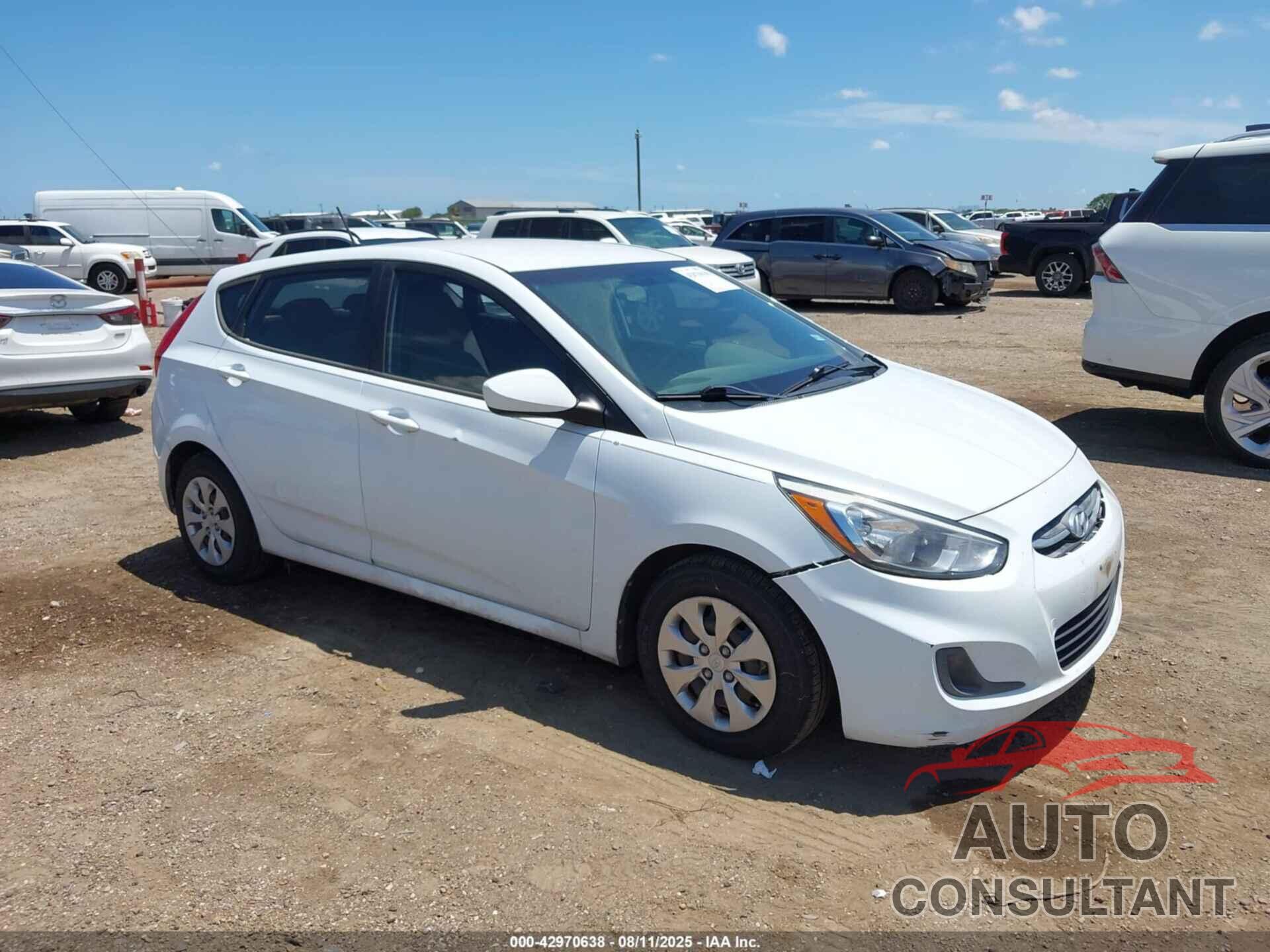 HYUNDAI ACCENT 2017 - KMHCT5AE7HU348731