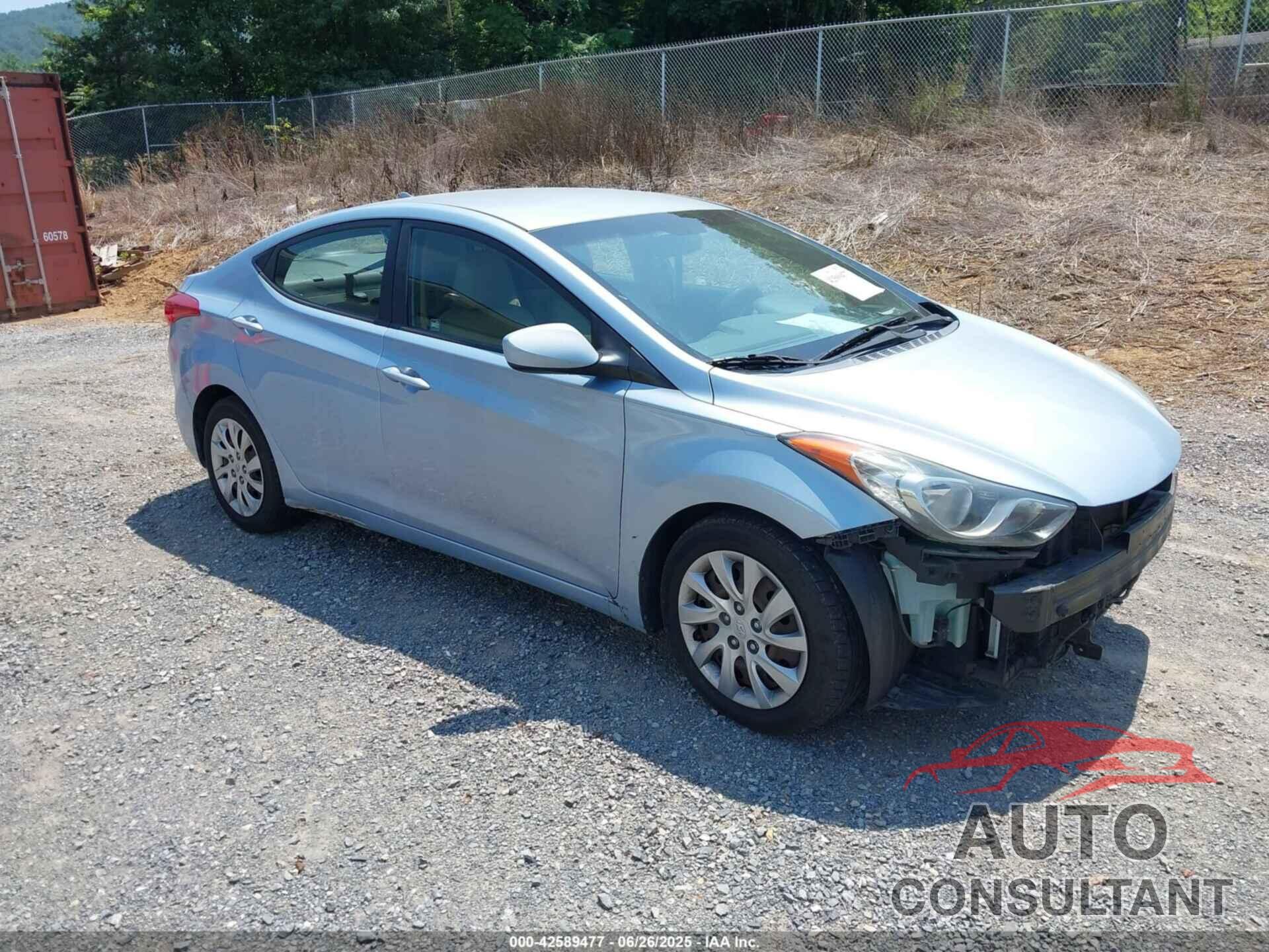 HYUNDAI ELANTRA 2012 - KMHDH4AEXCU430400