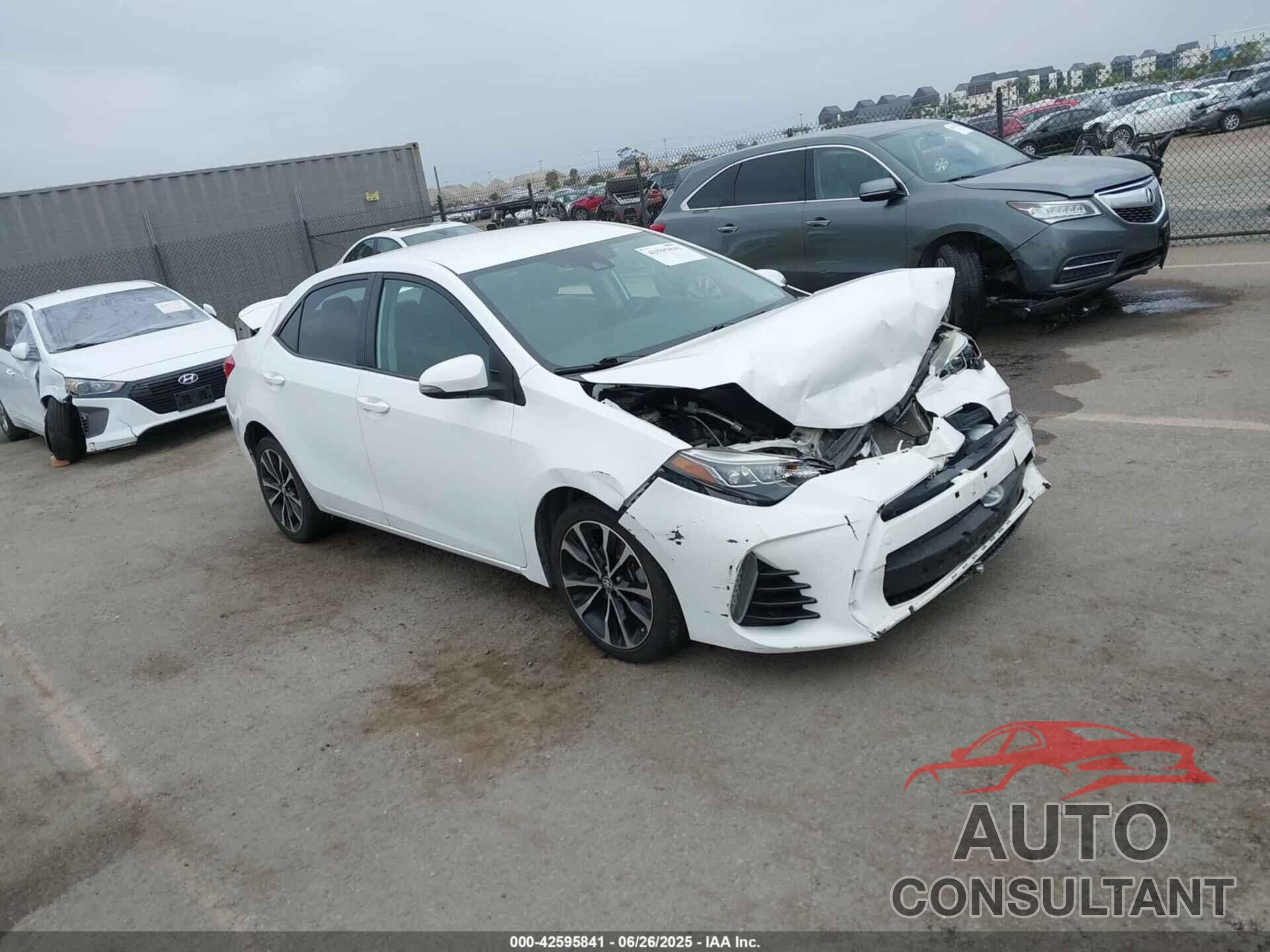 TOYOTA COROLLA 2017 - 2T1BURHE3HC799680