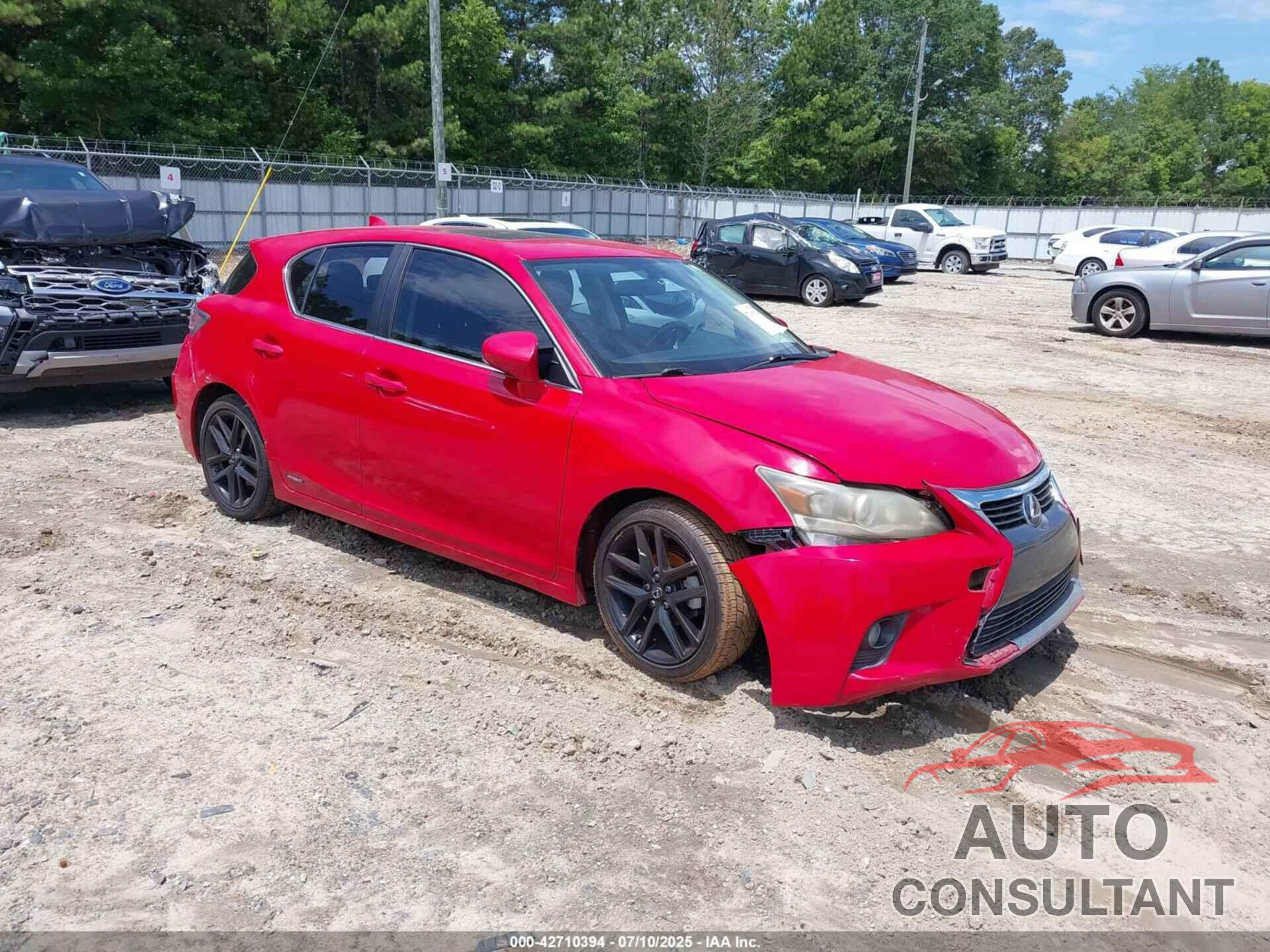 LEXUS CT 200H 2014 - JTHKD5BH1E2191564