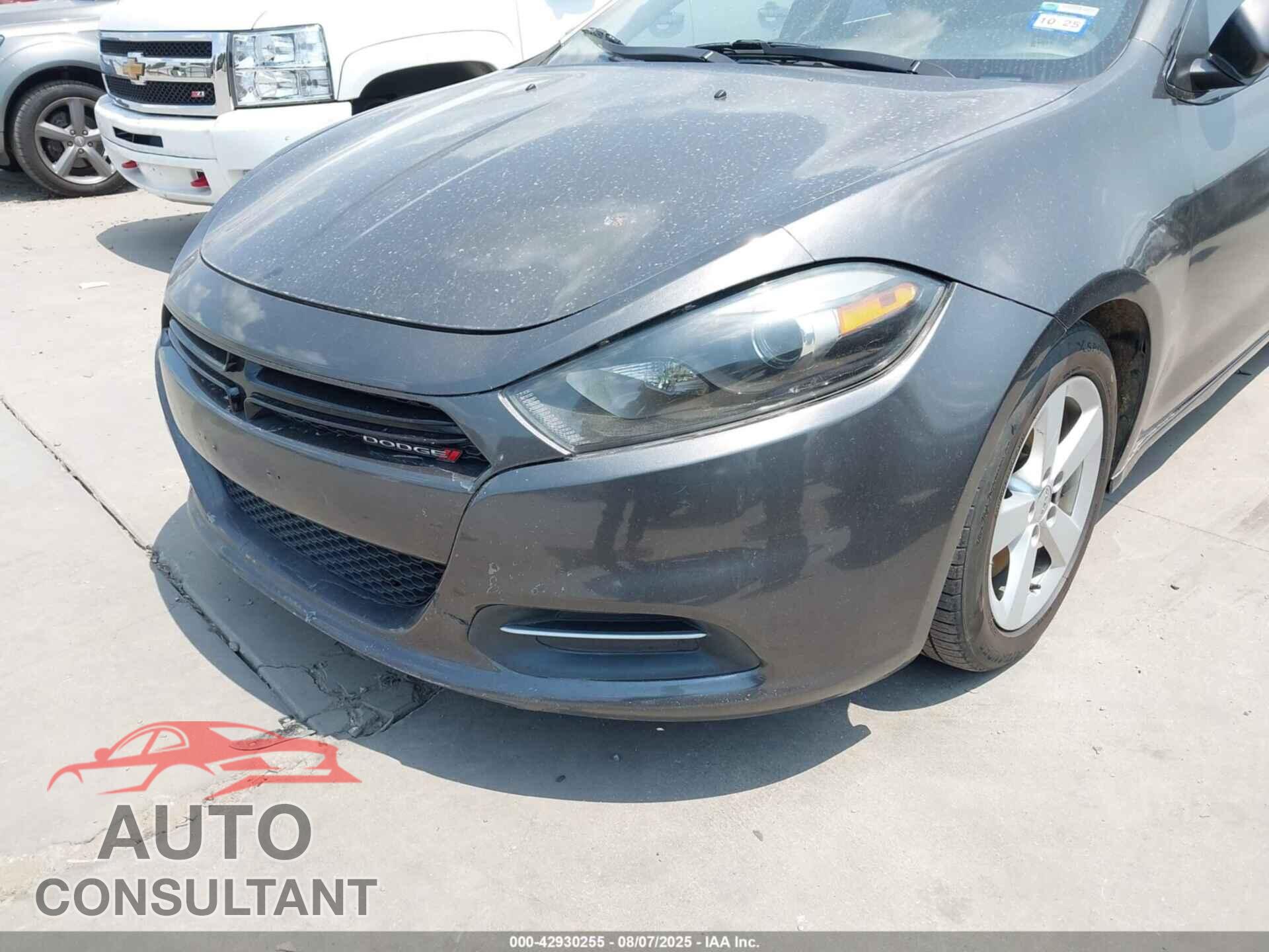 DODGE DART 2015 - 1C3CDFBB3FD265035