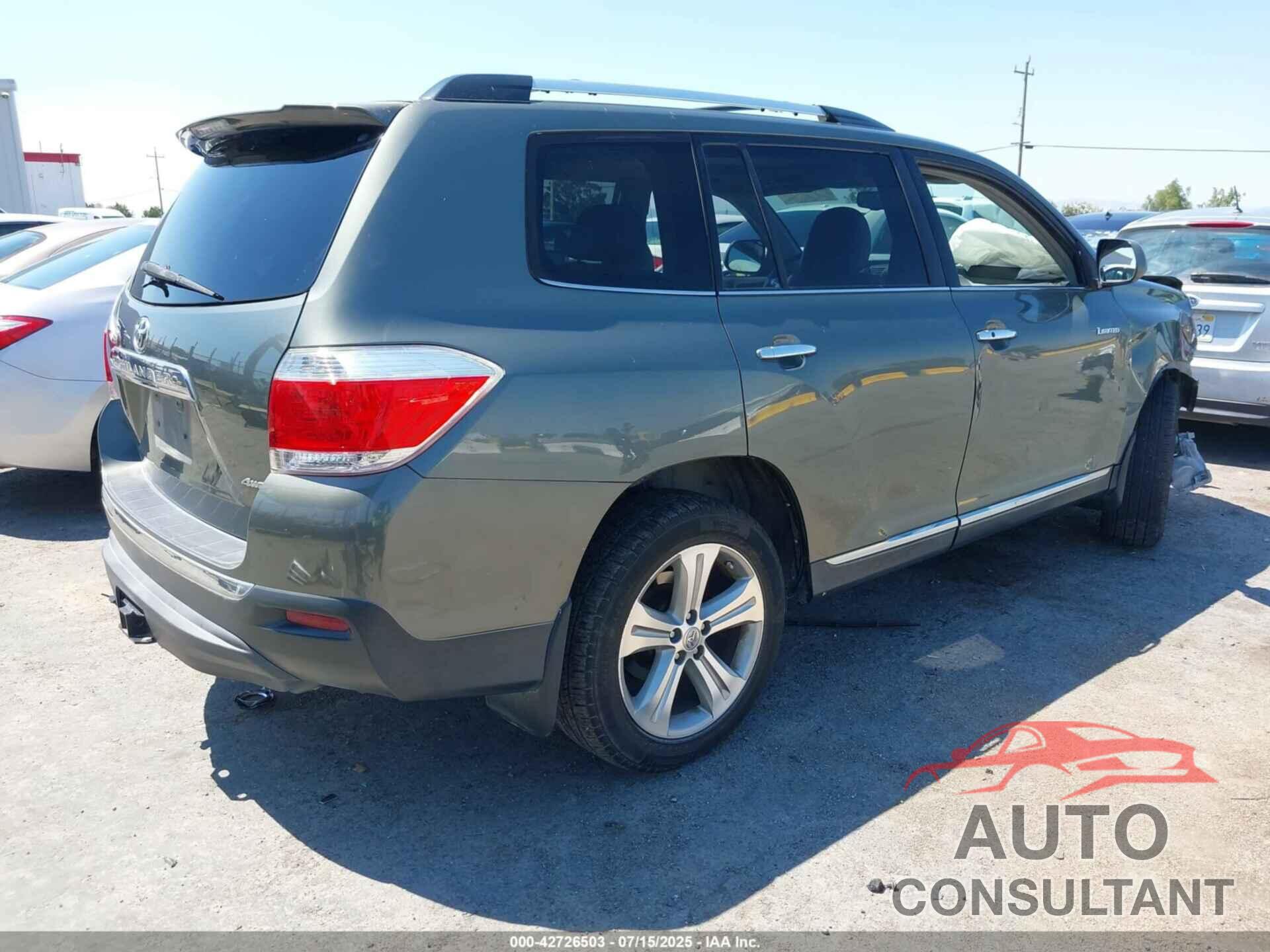 TOYOTA HIGHLANDER 2013 - 5TDDK3EH1DS271678