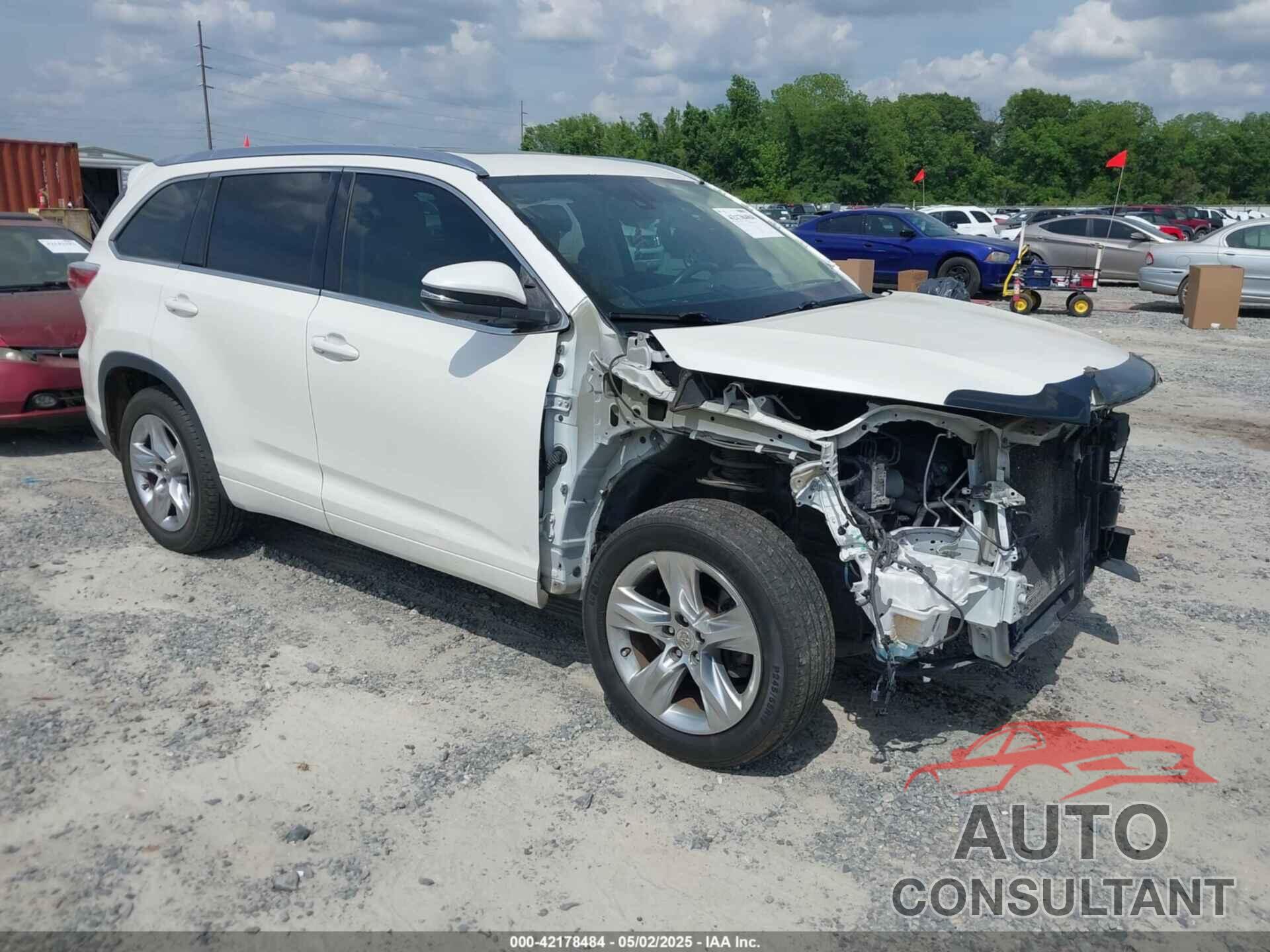 TOYOTA HIGHLANDER 2014 - 5TDYKRFH7ES013783