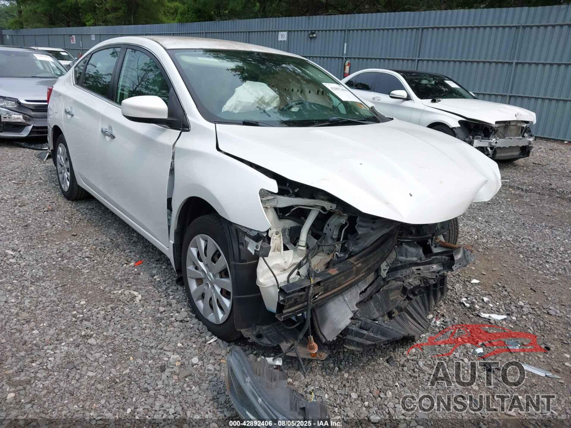 NISSAN SENTRA 2017 - 3N1AB7APXHY215439