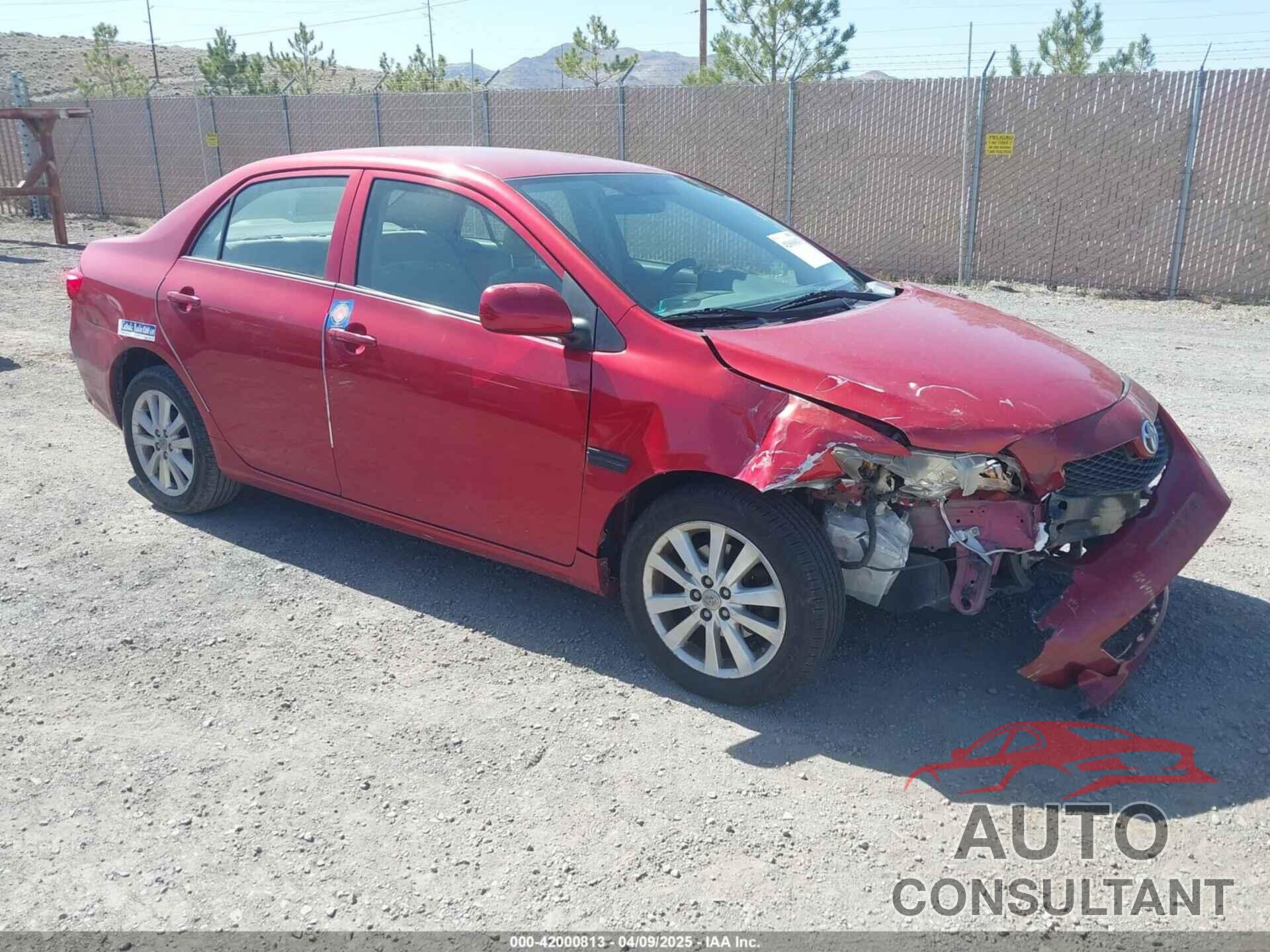 TOYOTA COROLLA 2009 - JTDBL40E59J018214