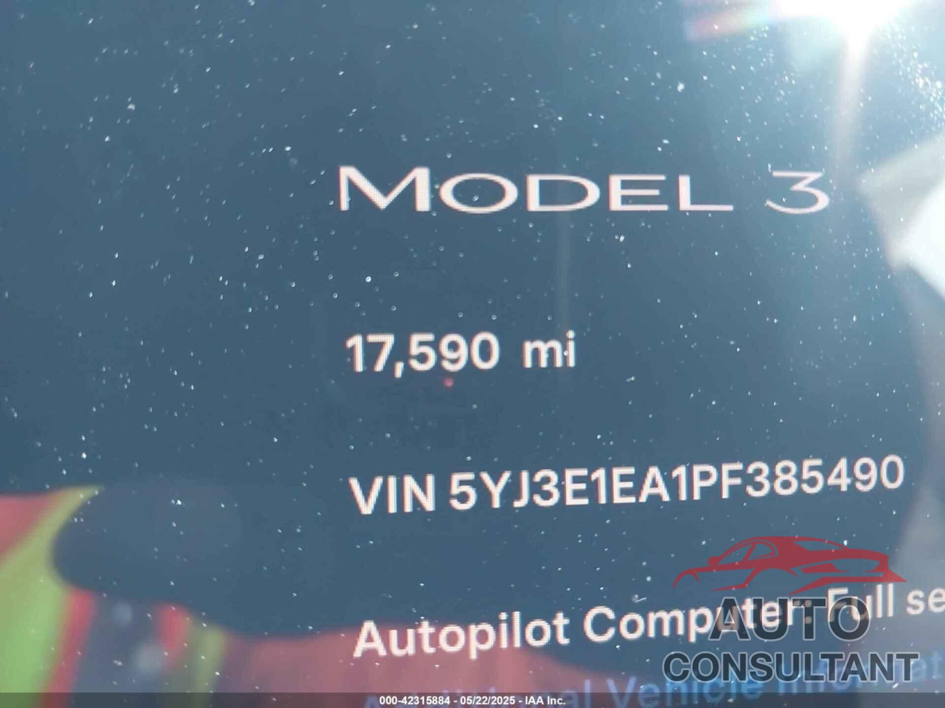 TESLA MODEL 3 2023 - 5YJ3E1EA1PF385490