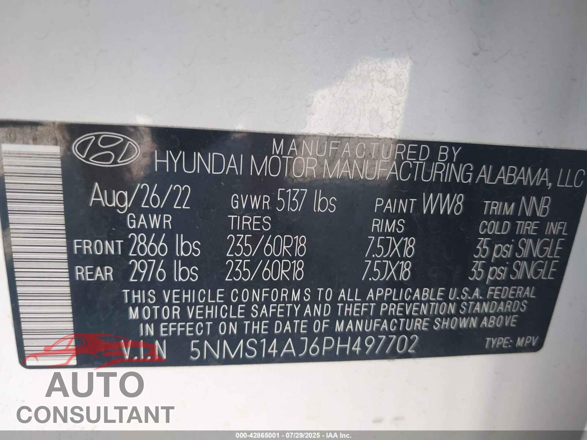 HYUNDAI SANTA FE 2023 - 5NMS14AJ6PH497702
