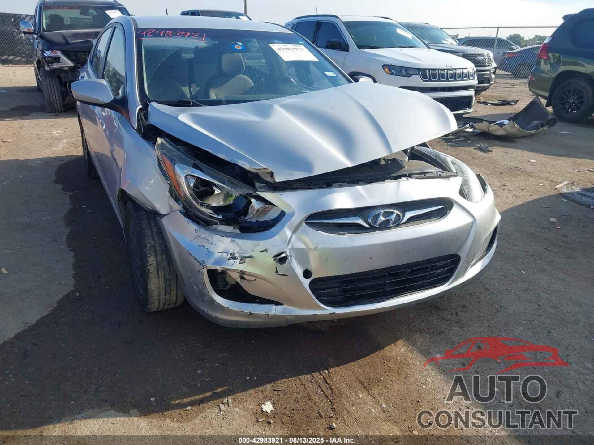 HYUNDAI ACCENT 2013 - KMHCT4AE5DU443356