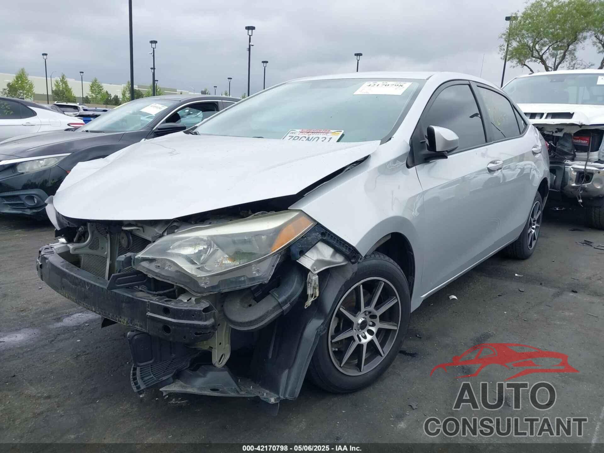 TOYOTA COROLLA 2016 - 5YFBURHE0GP406538