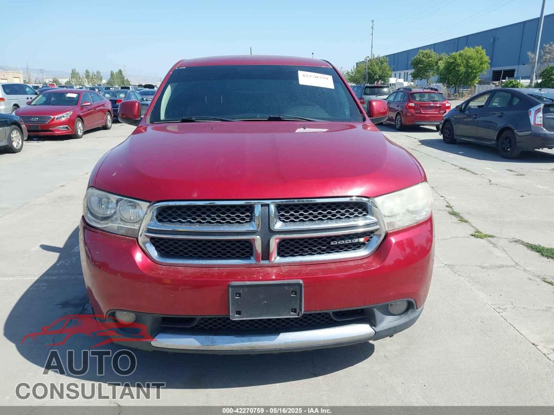 DODGE DURANGO 2013 - 1C4RDHAG5DC662120