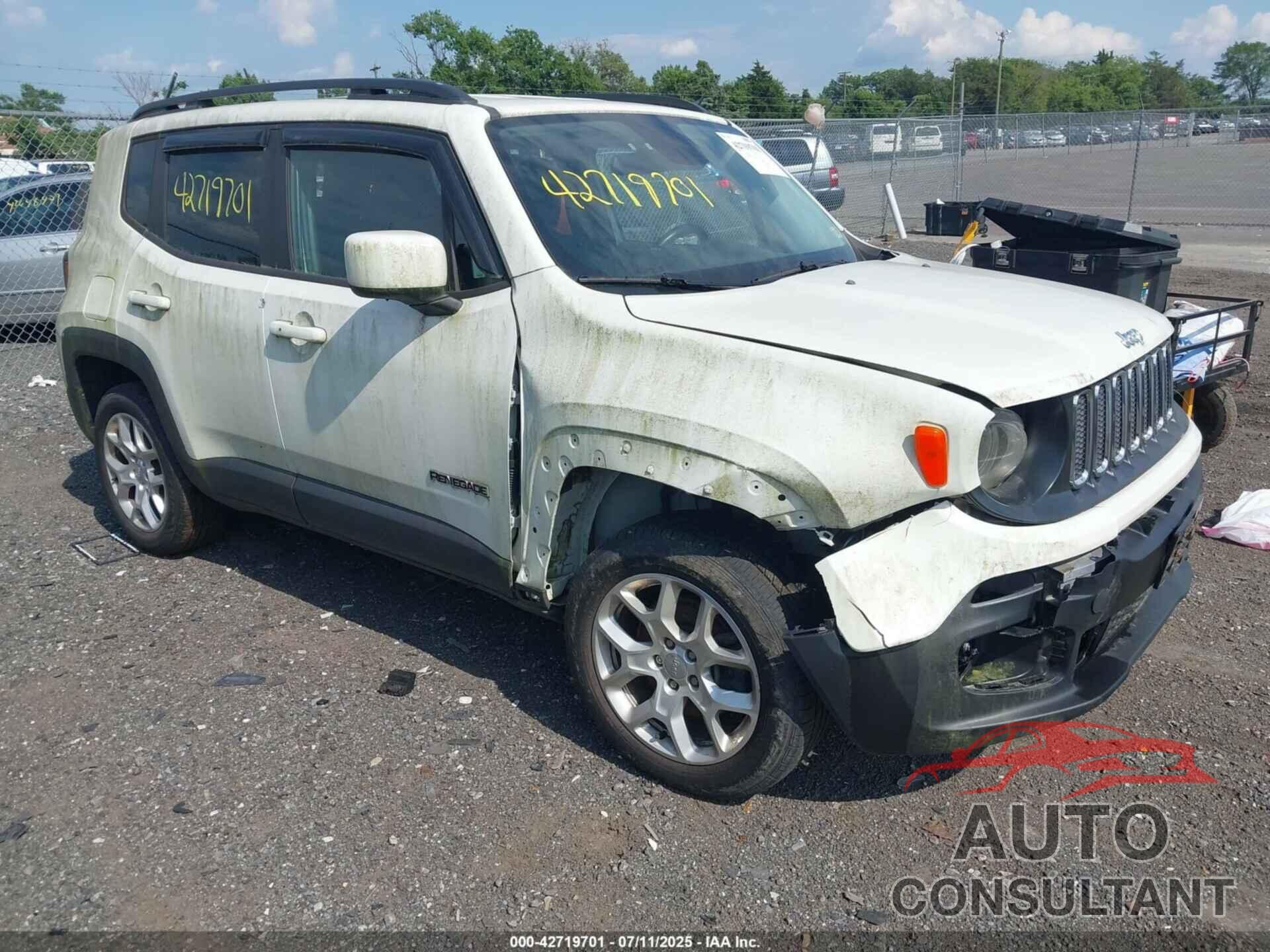 JEEP RENEGADE 2017 - ZACCJBBB9HPG48446
