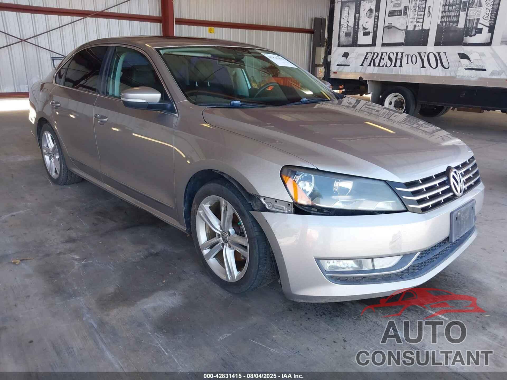 VOLKSWAGEN PASSAT 2013 - 1VWCN7A37DC049634