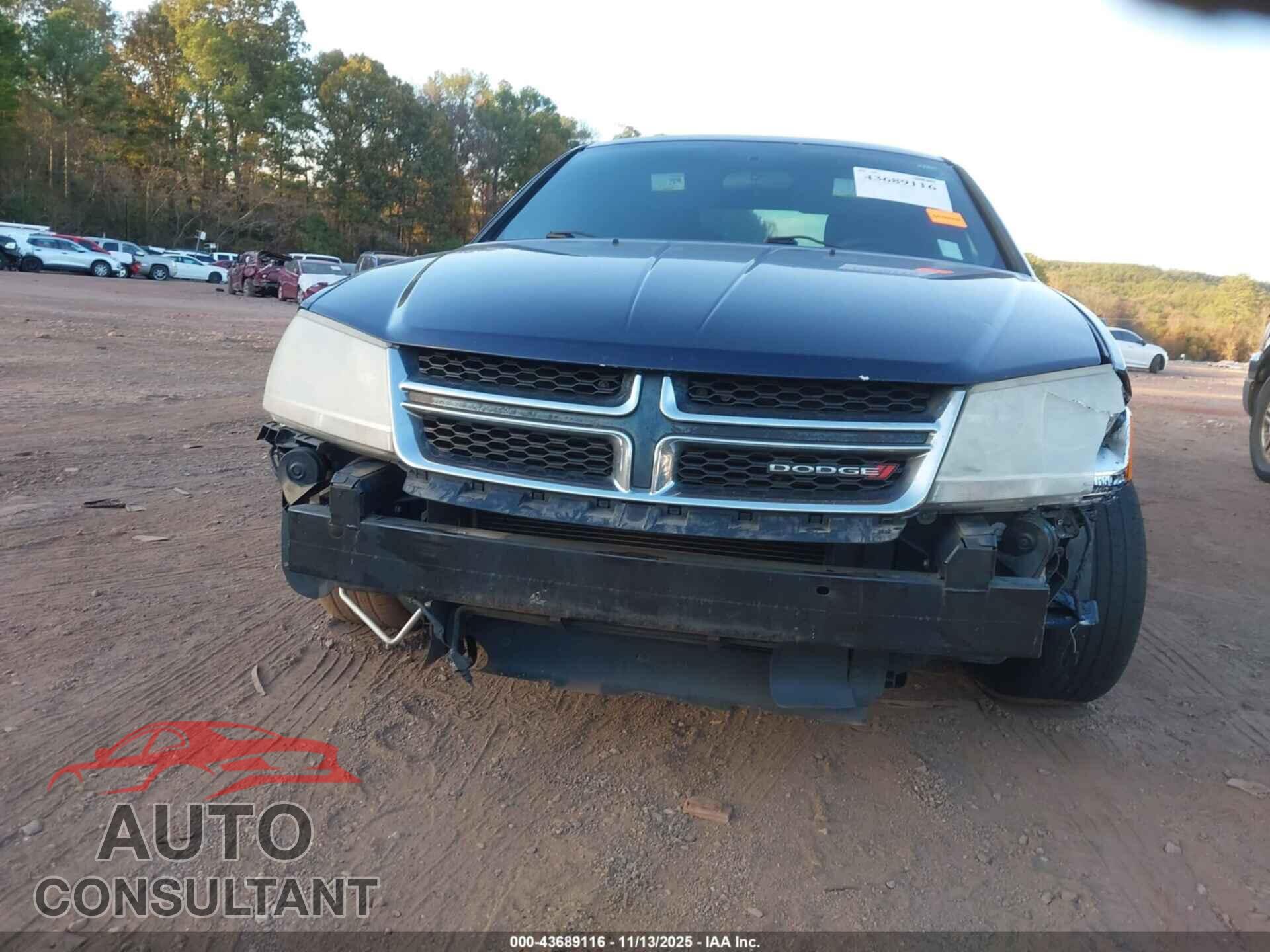 DODGE AVENGER 2013 - 1C3CDZAB4DN669049