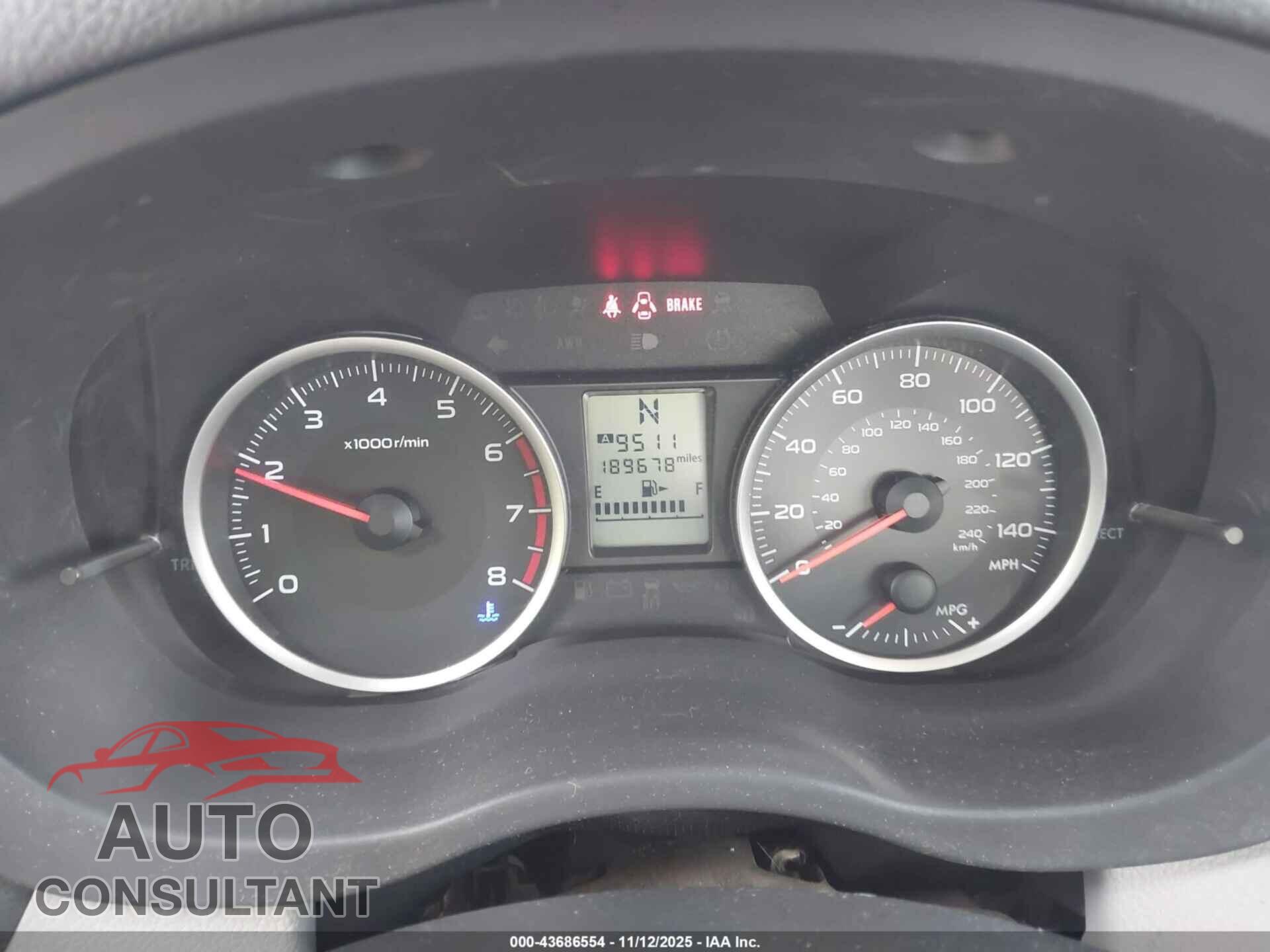 SUBARU FORESTER 2014 - JF2SJAAC0EH526594