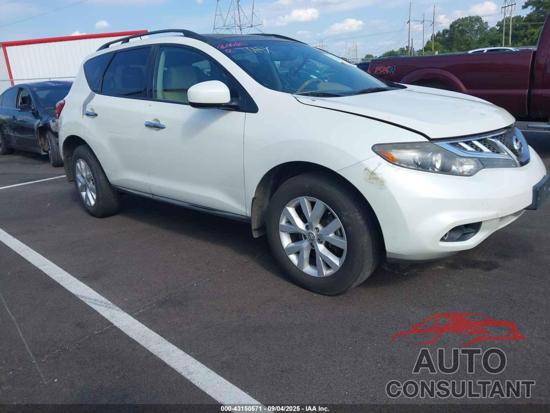 NISSAN MURANO 2011 - JN8AZ1MU9BW064393