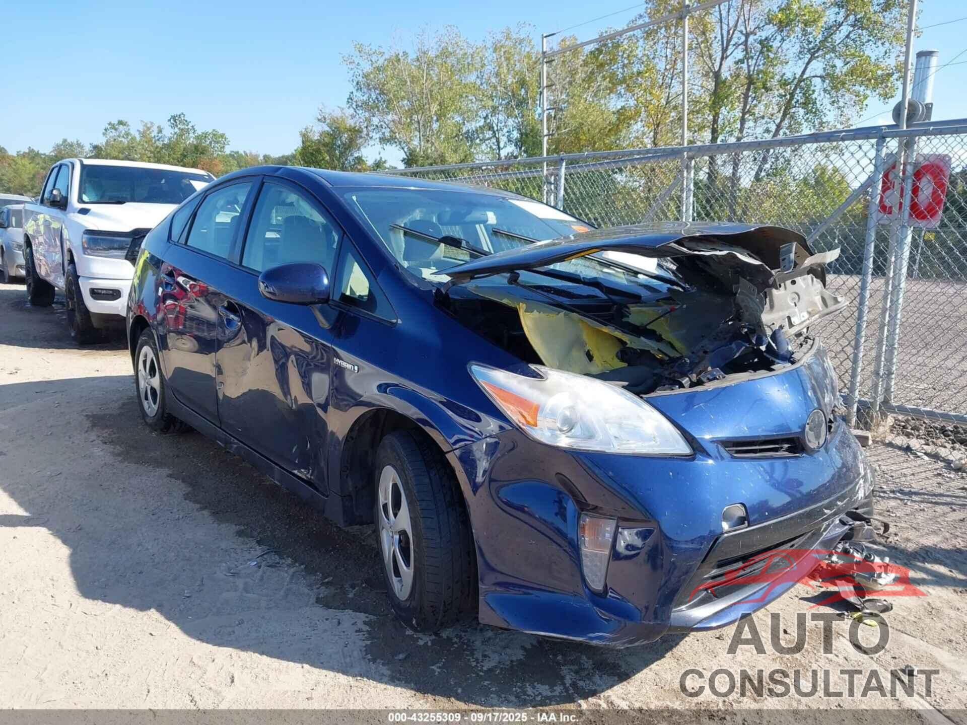TOYOTA PRIUS 2013 - JTDKN3DU8D1672462