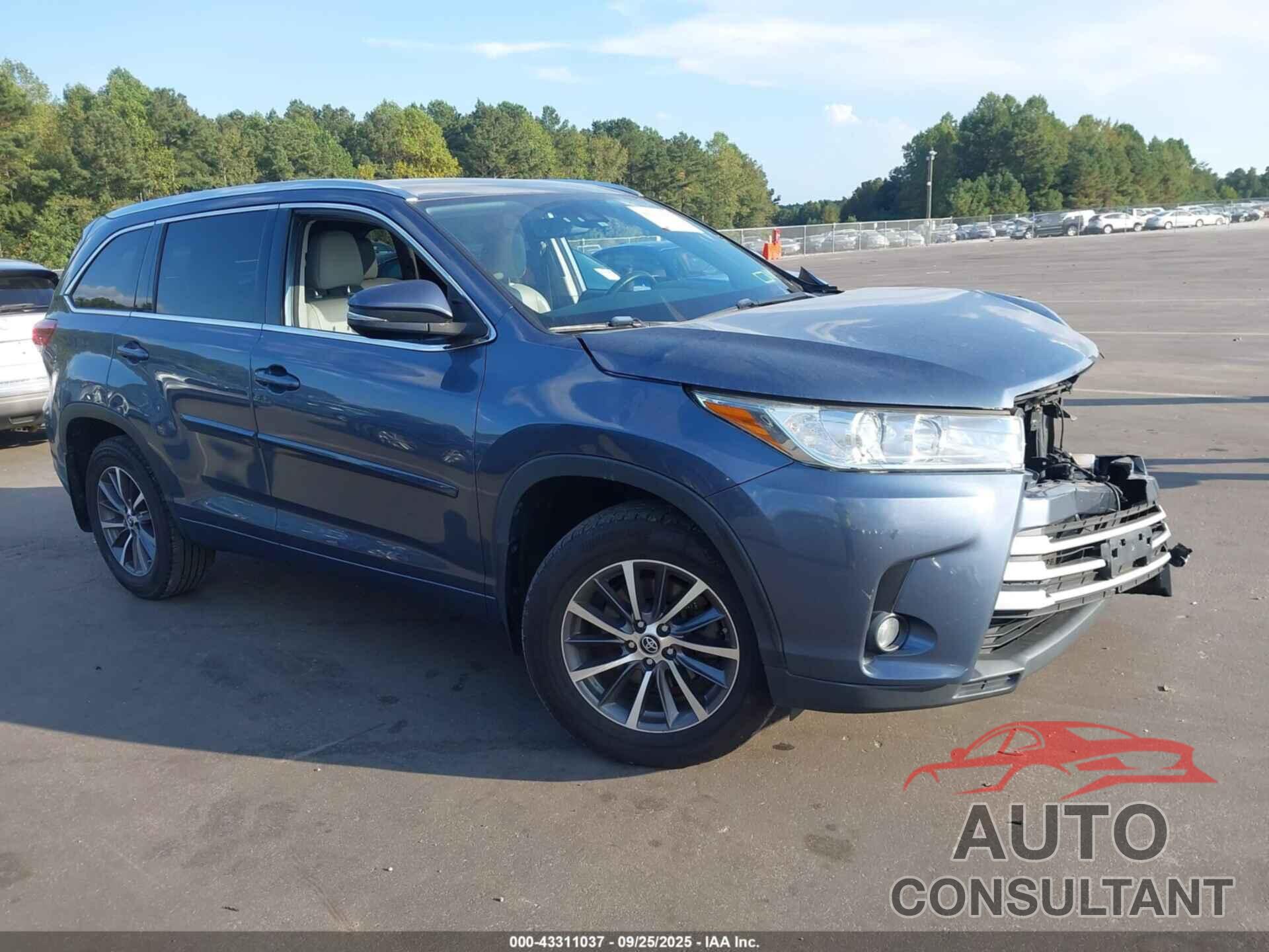 TOYOTA HIGHLANDER 2018 - 5TDJZRFH1JS908922