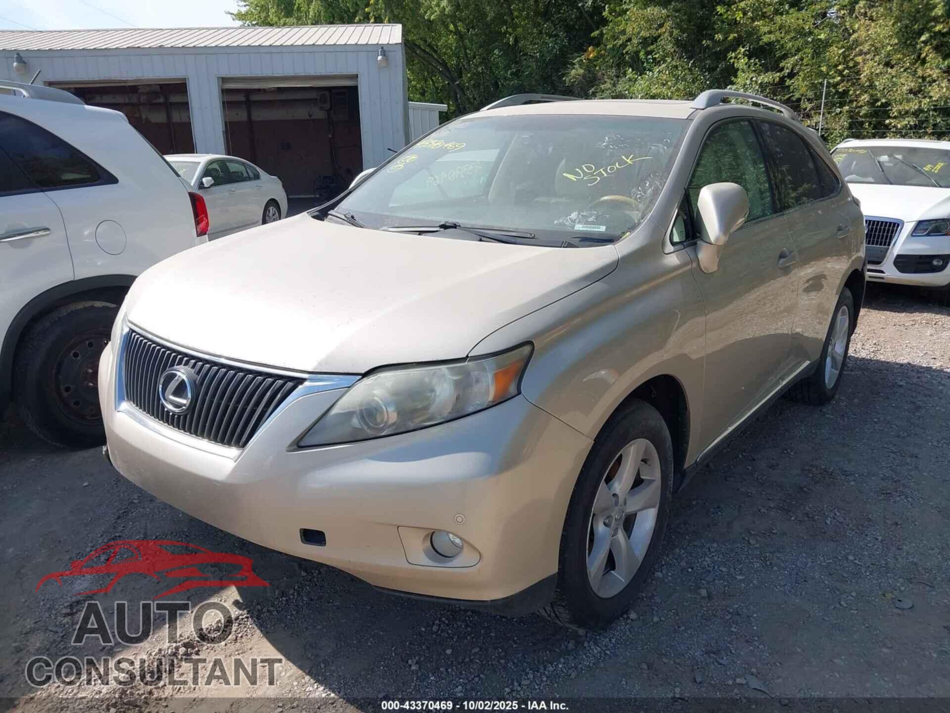 LEXUS RX 350 2011 - 2T2BK1BA8BC117330