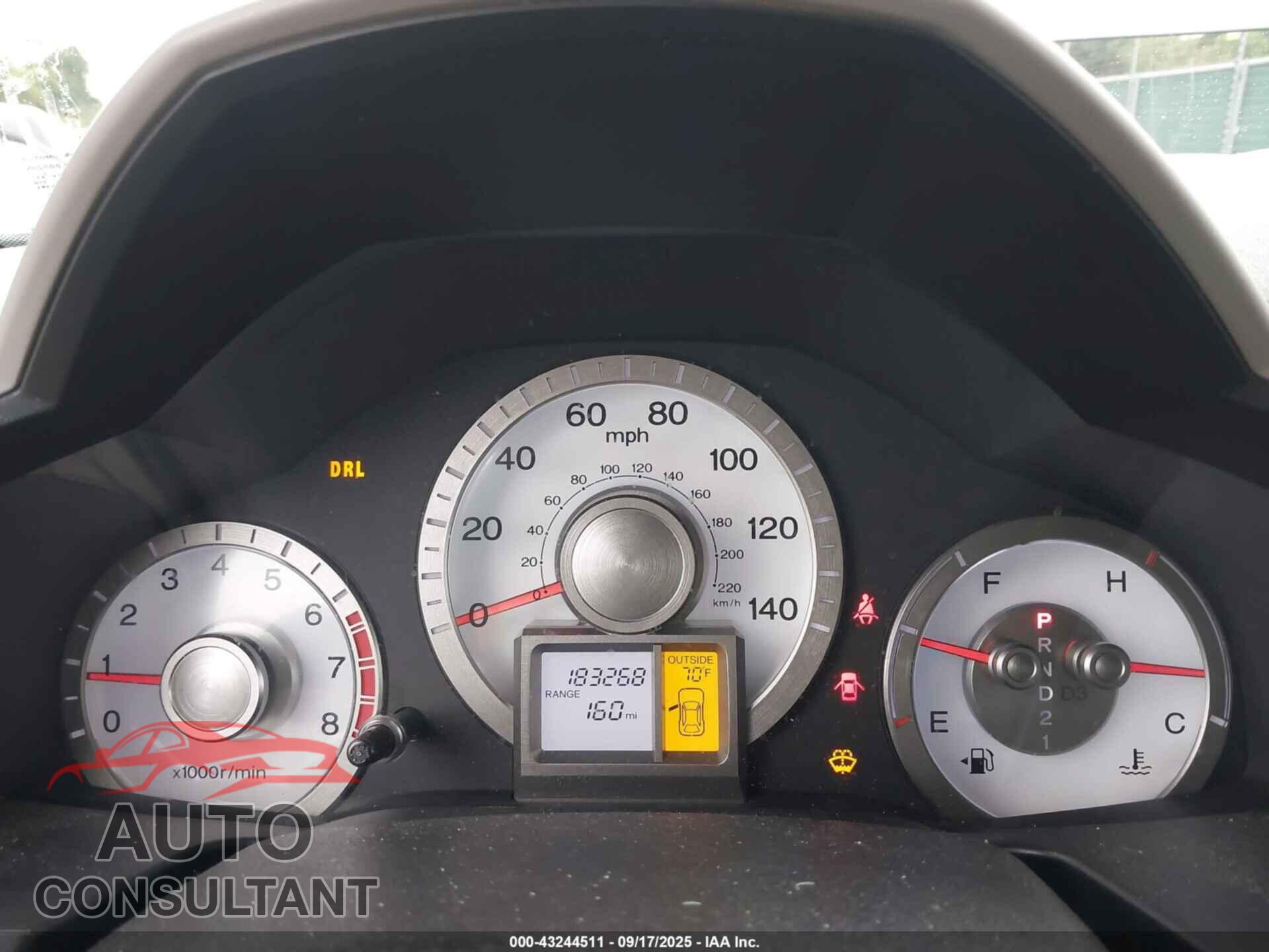 HONDA PILOT 2010 - 5FNYF4H64AB027092