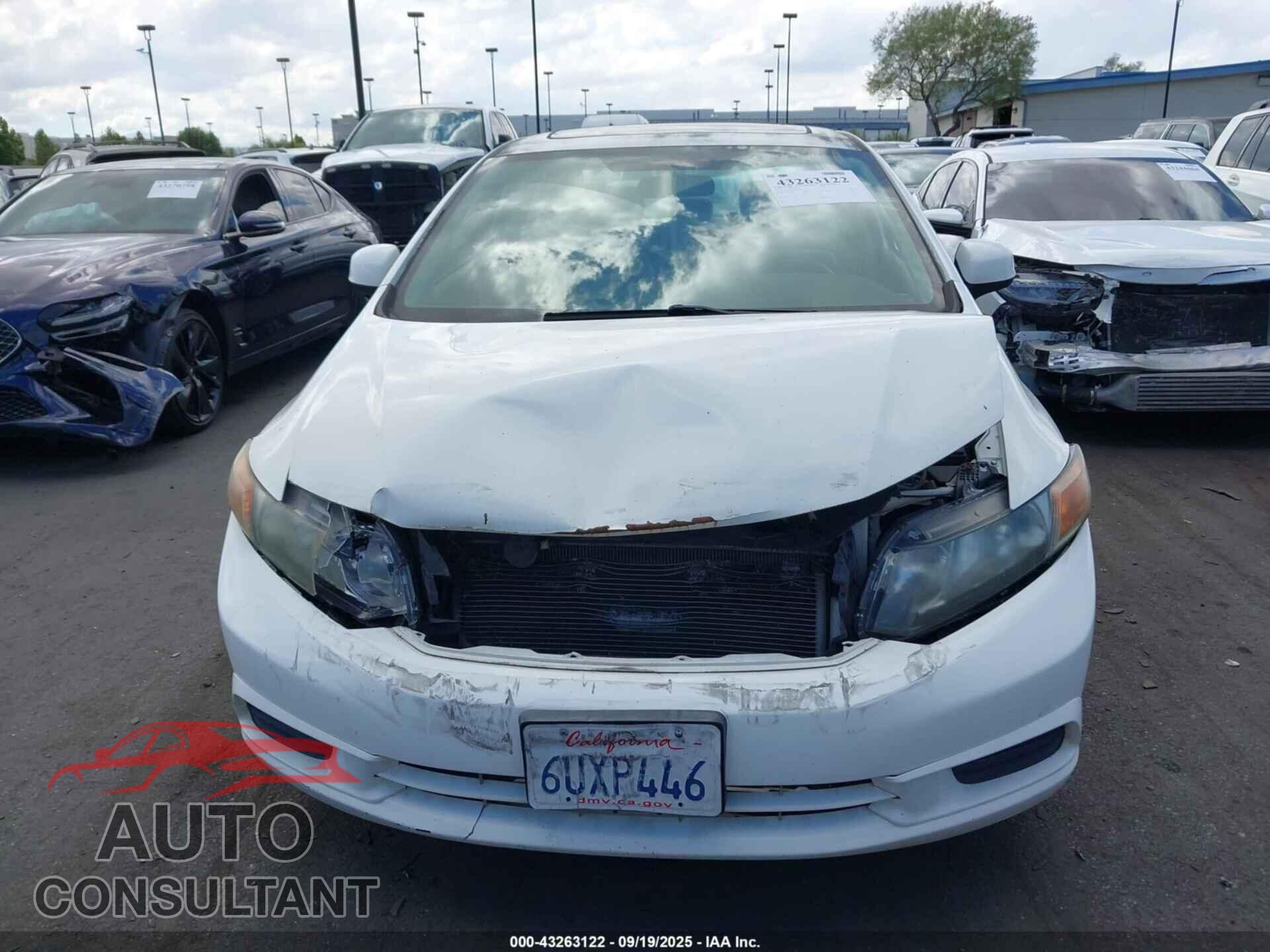 HONDA CIVIC 2012 - 2HGFB2F84CH547237