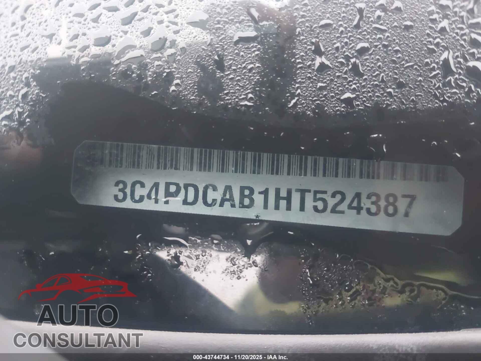 DODGE JOURNEY 2017 - 3C4PDCAB1HT524387