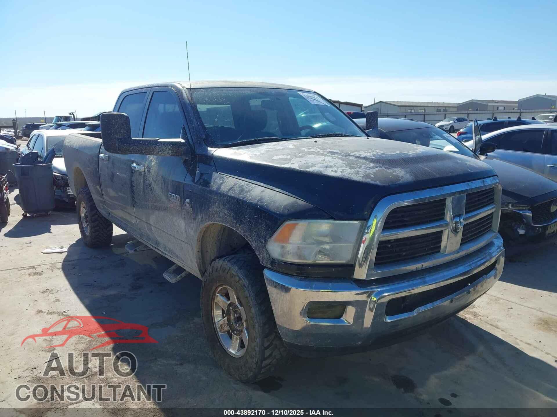 DODGE RAM 2500 2010 - 3D7UT2CL9AG165932