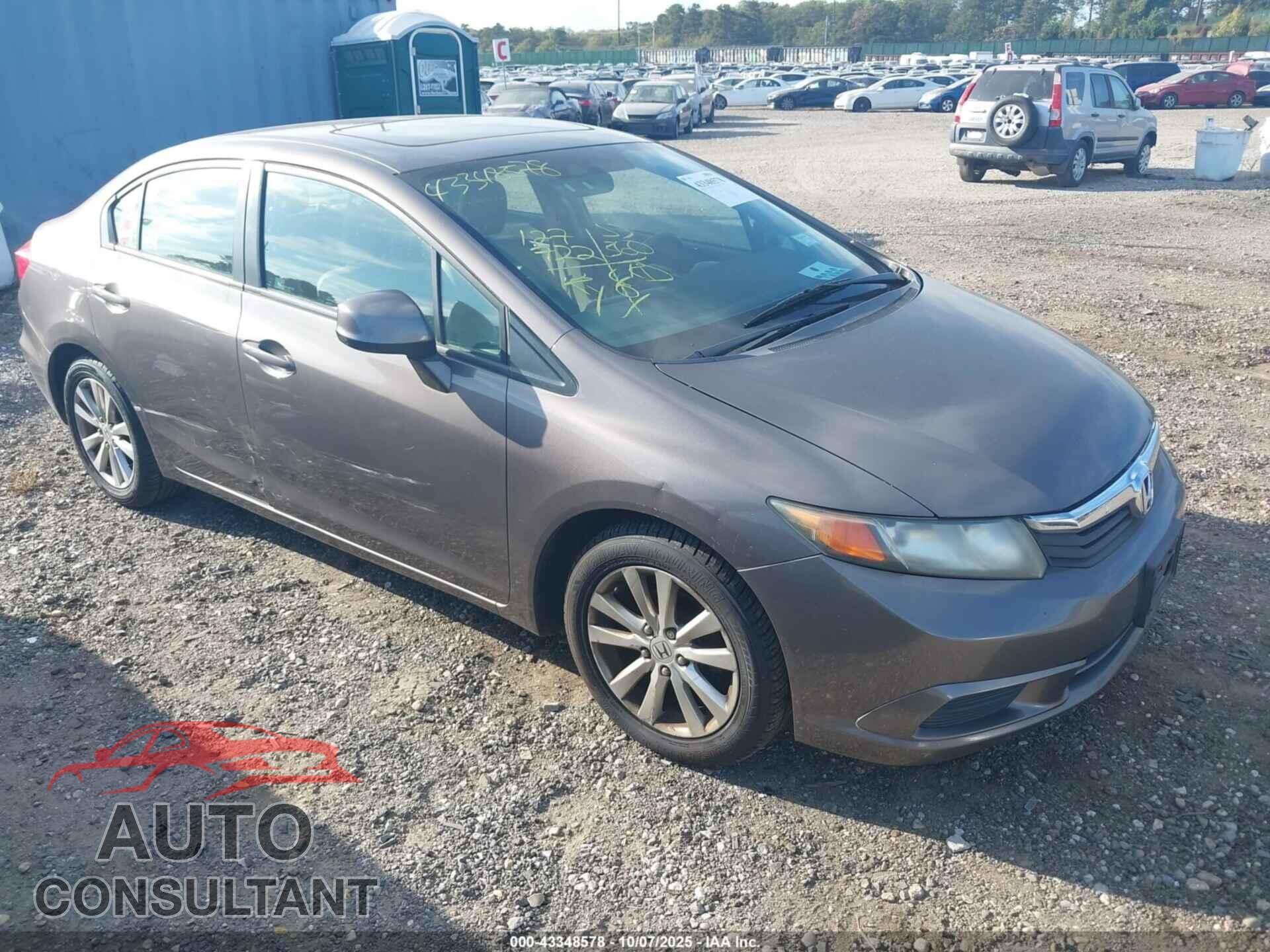HONDA CIVIC 2012 - 19XFB2F92CE312595