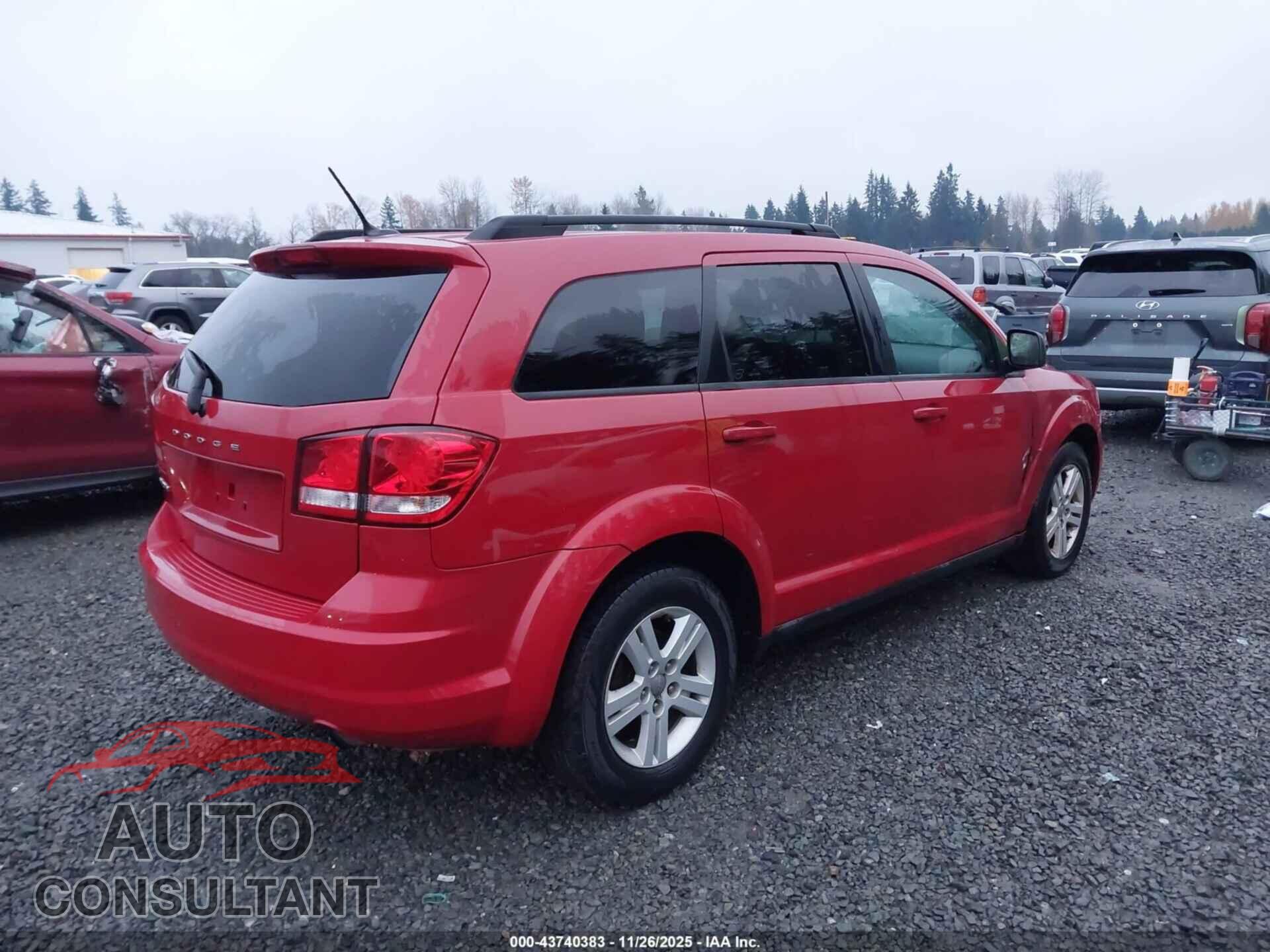 DODGE JOURNEY 2012 - 3C4PDCAB4CT260722