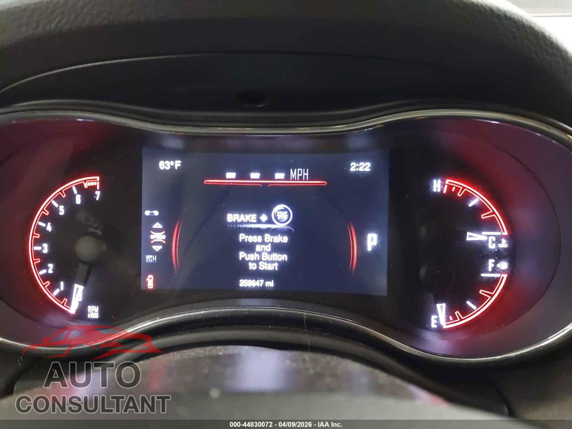 DODGE DURANGO 2015 - 1C4RDJDG5FC246042