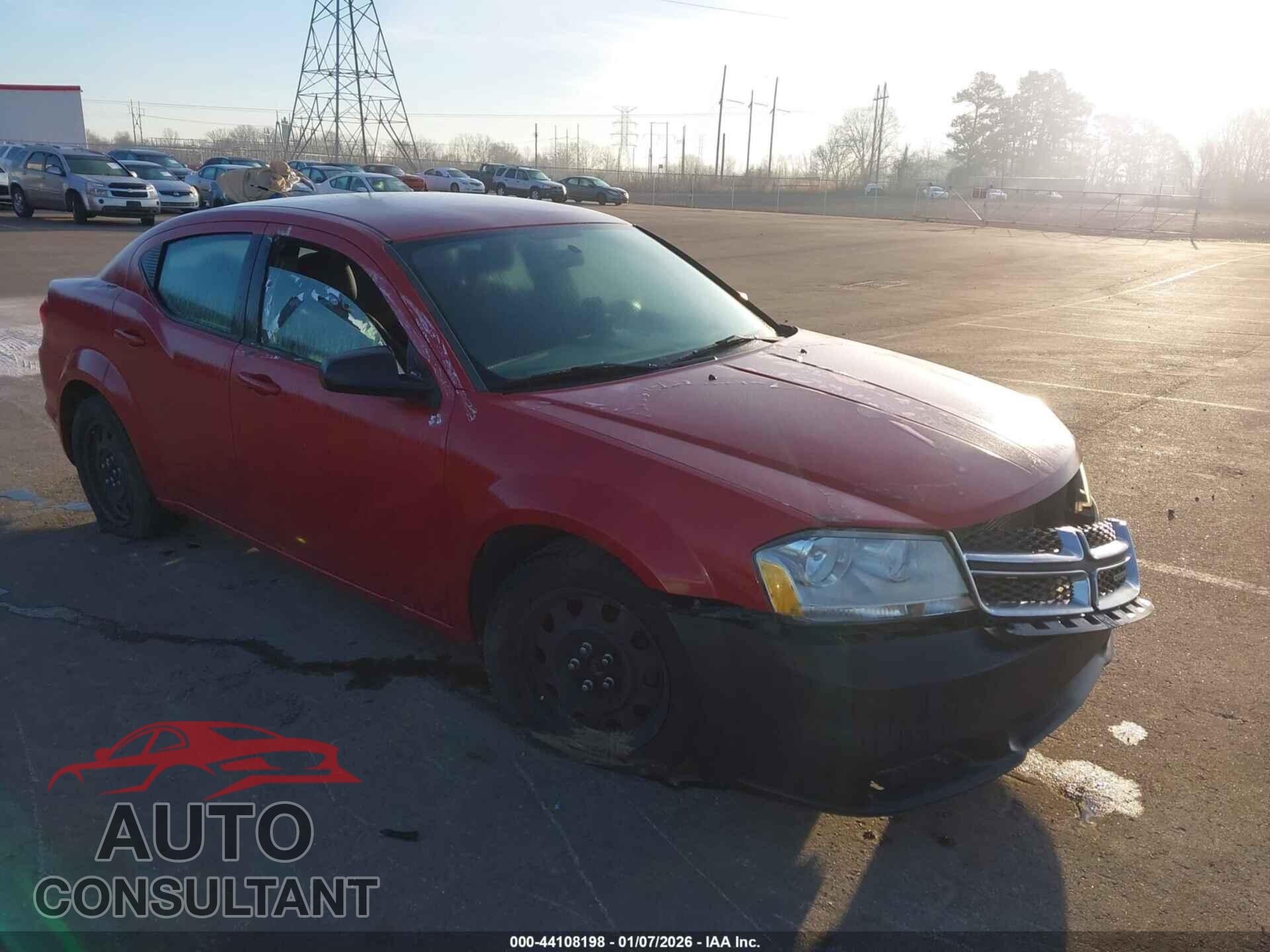 DODGE AVENGER 2013 - 1C3CDZAG2DN749381