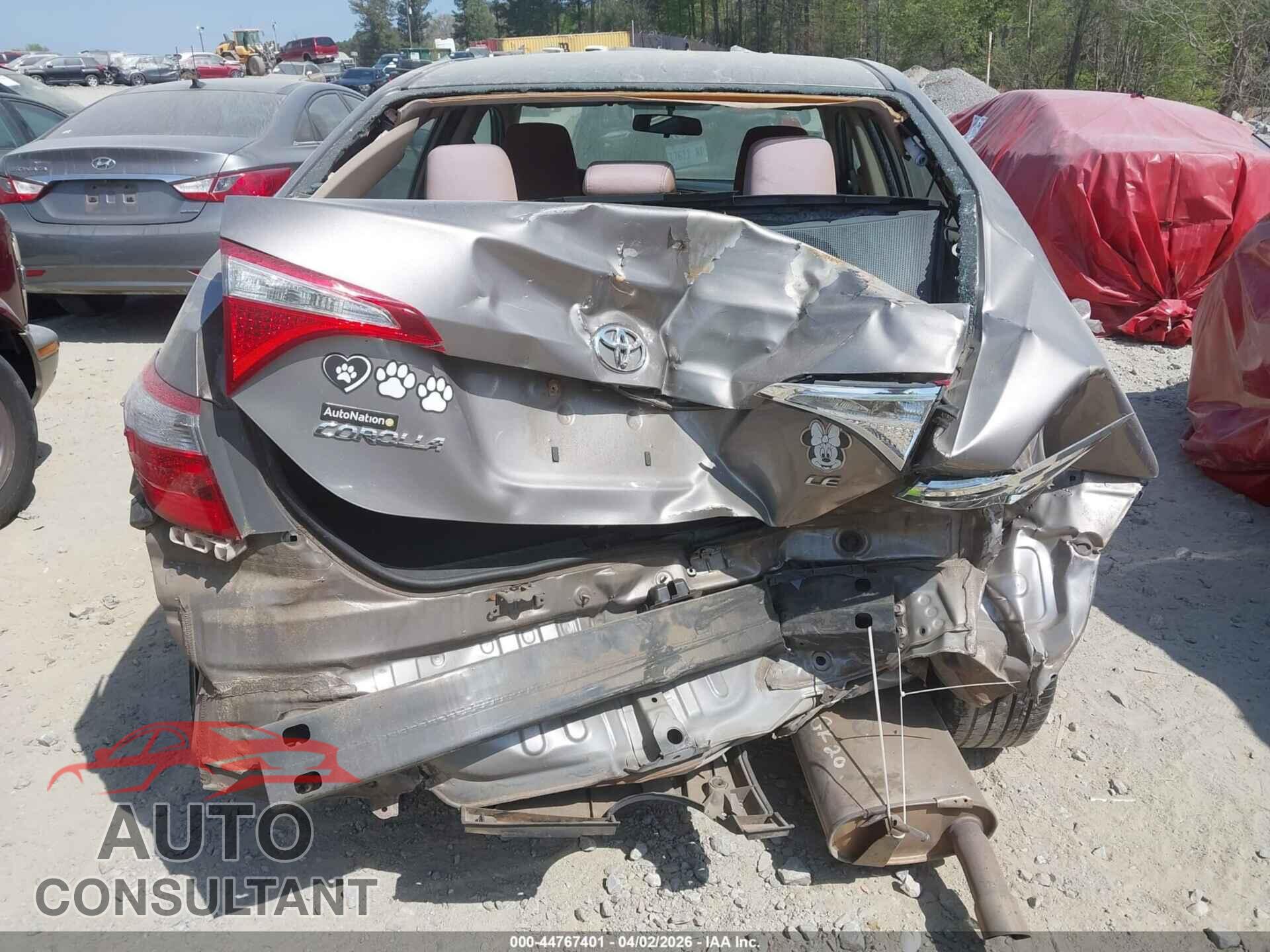 TOYOTA COROLLA 2015 - 2T1BURHE7FC242543