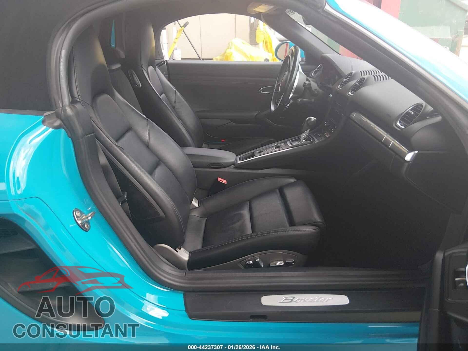 PORSCHE 718 BOXSTER 2017 - WP0CA2A83HS221005