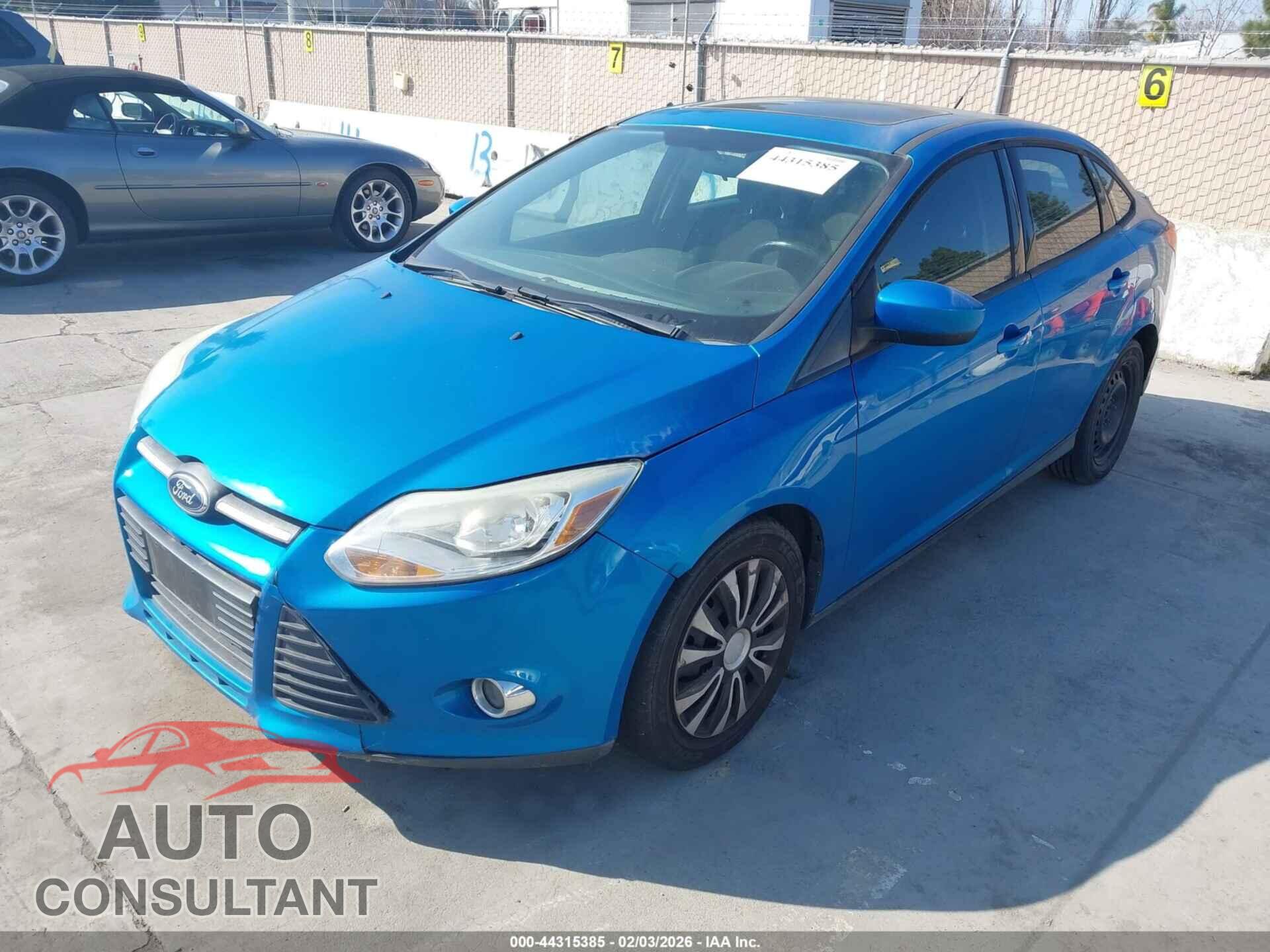 FORD FOCUS 2012 - 1FAHP3F23CL362213