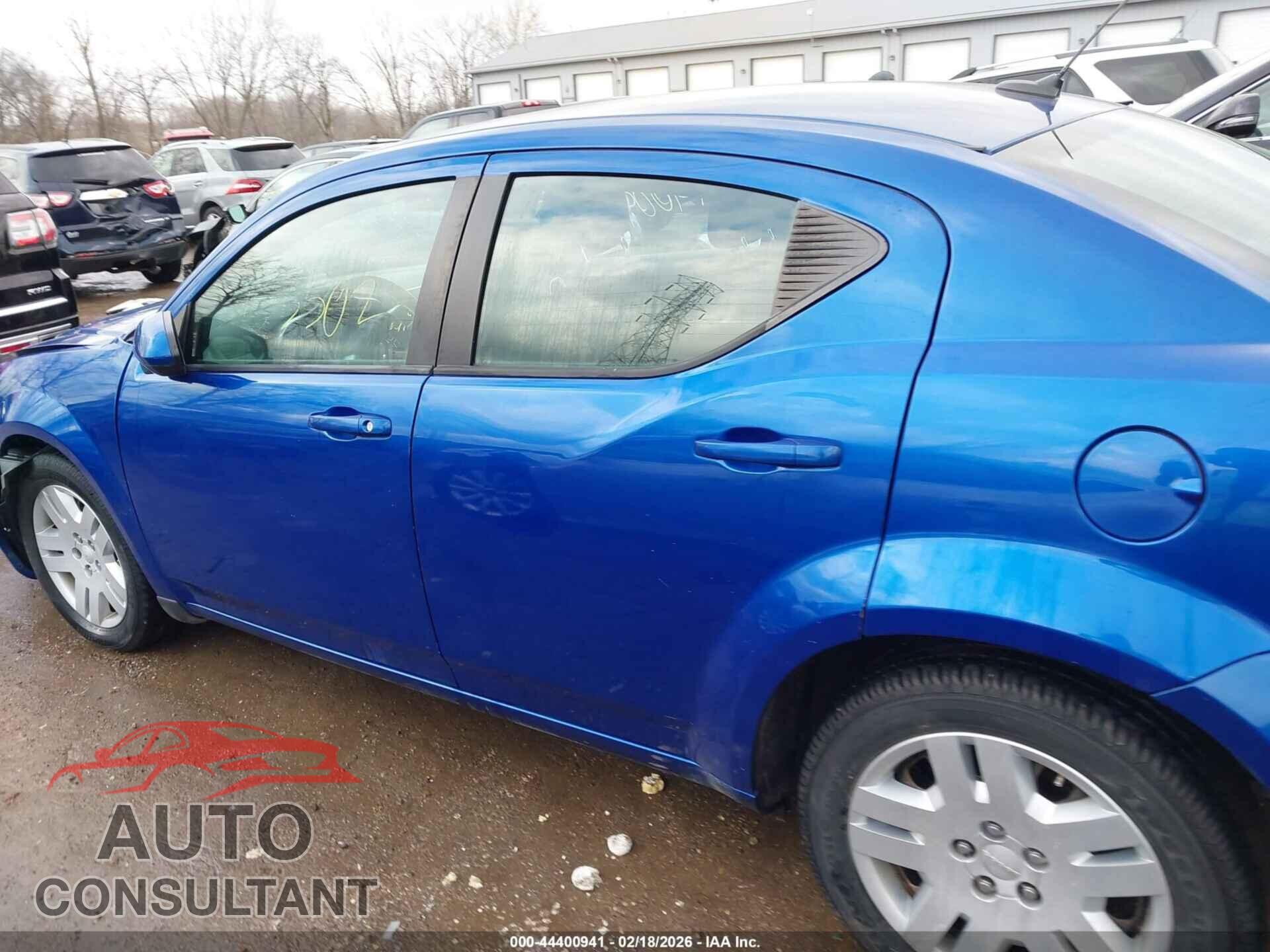 DODGE AVENGER 2012 - 1C3CDZCB1CN148625