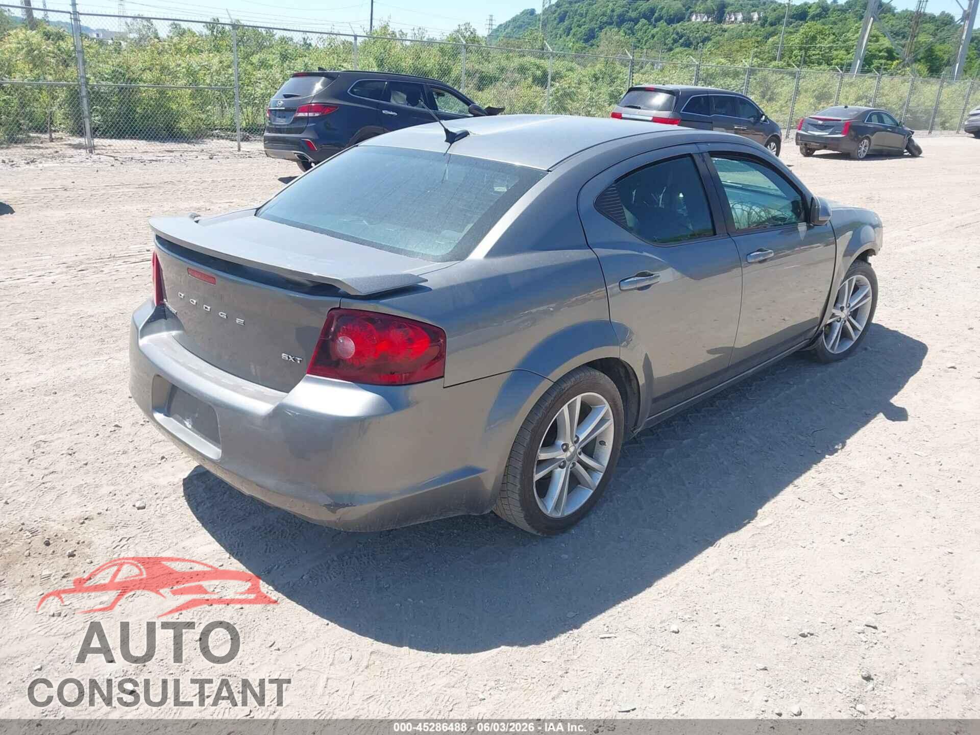 DODGE AVENGER 2012 - 1C3CDZCBXCN200043