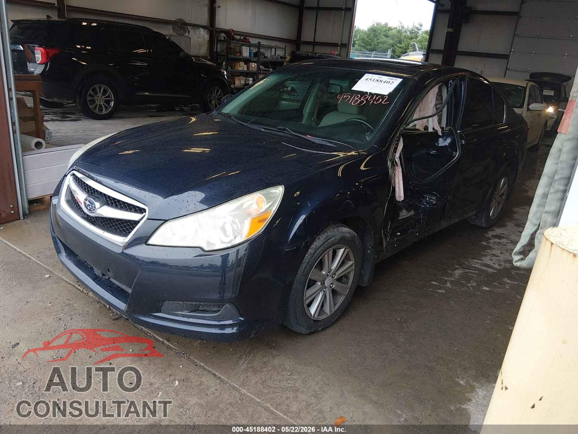 SUBARU LEGACY 2012 - 4S3BMBG68C3013052