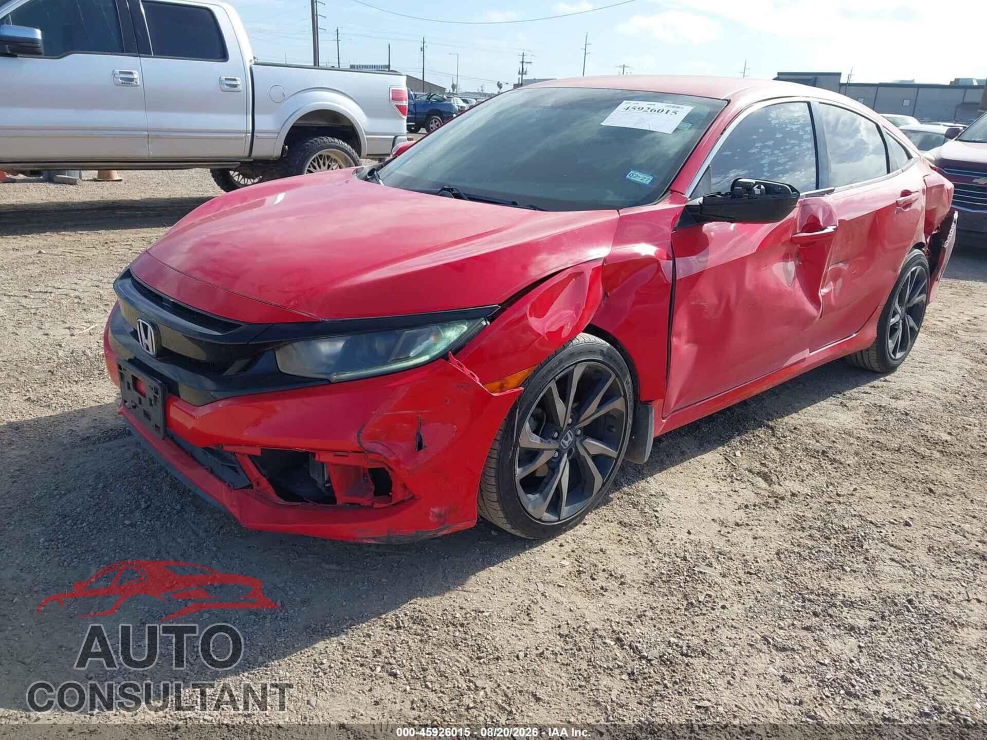 HONDA CIVIC 2019 - 2HGFC2F80KH524260