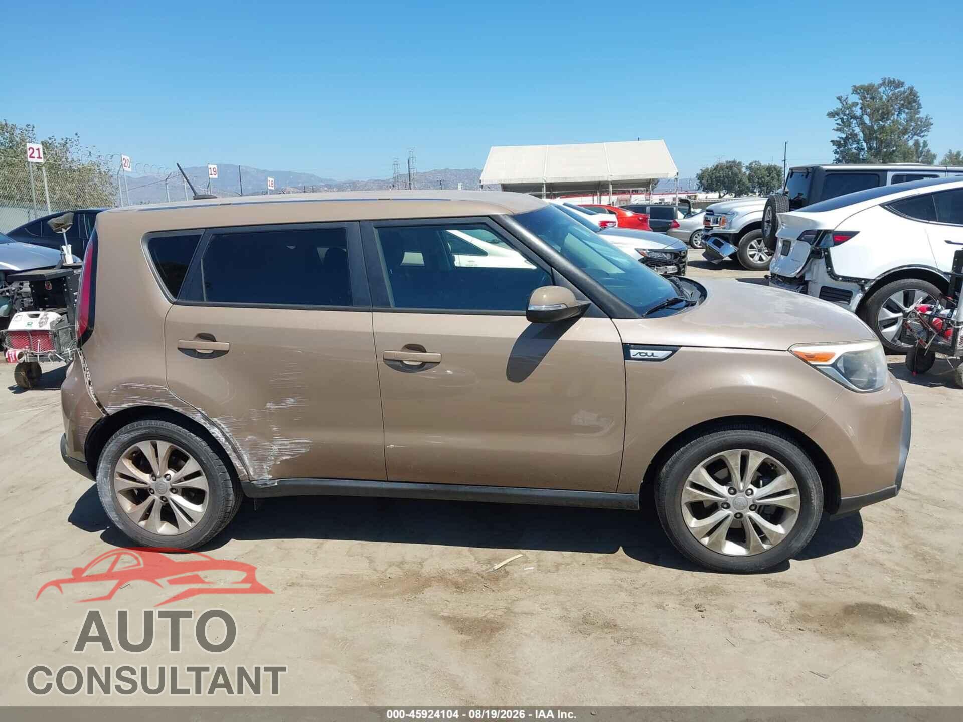 KIA SOUL 2014 - KNDJP3A55E7039385