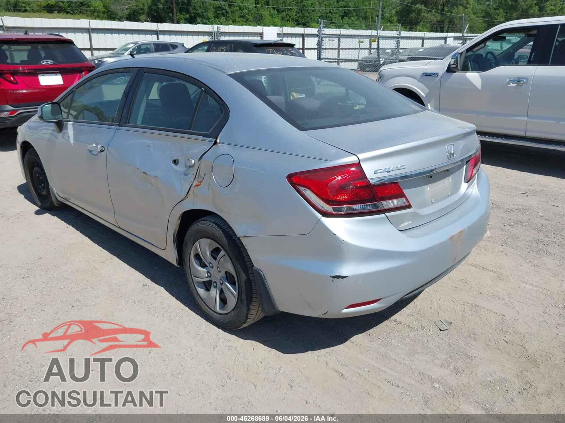 HONDA CIVIC 2013 - 19XFB2F58DE050595